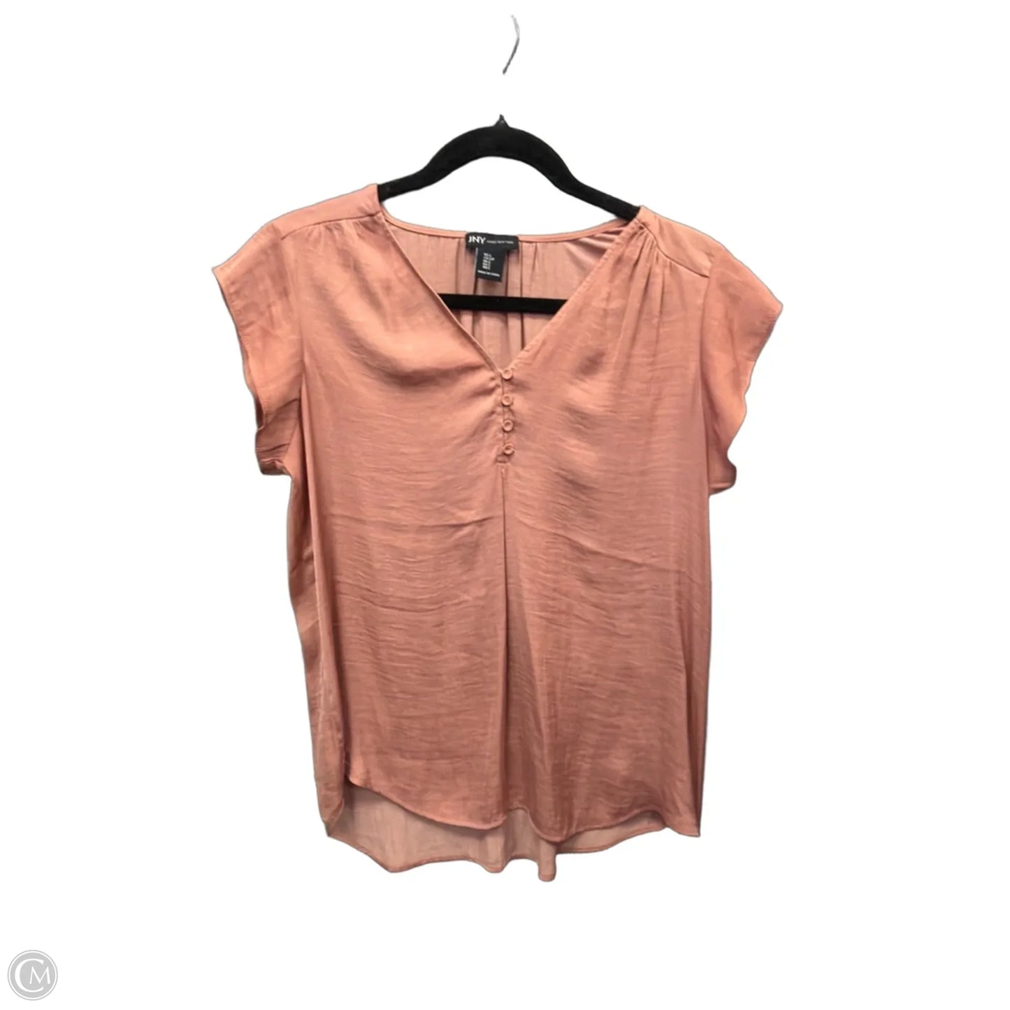 Blouse Short Sleeve By Jones New York In Pink, Size: S