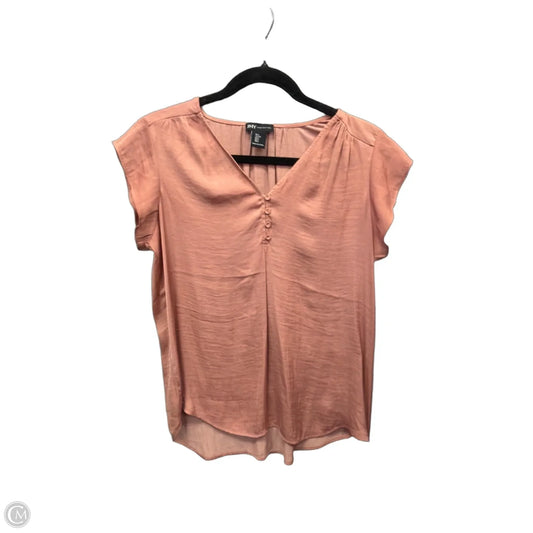 Blouse Short Sleeve By Jones New York In Pink, Size: S