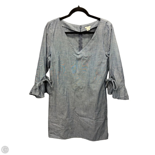 Dress Casual Midi By J. Crew In Blue, Size: M