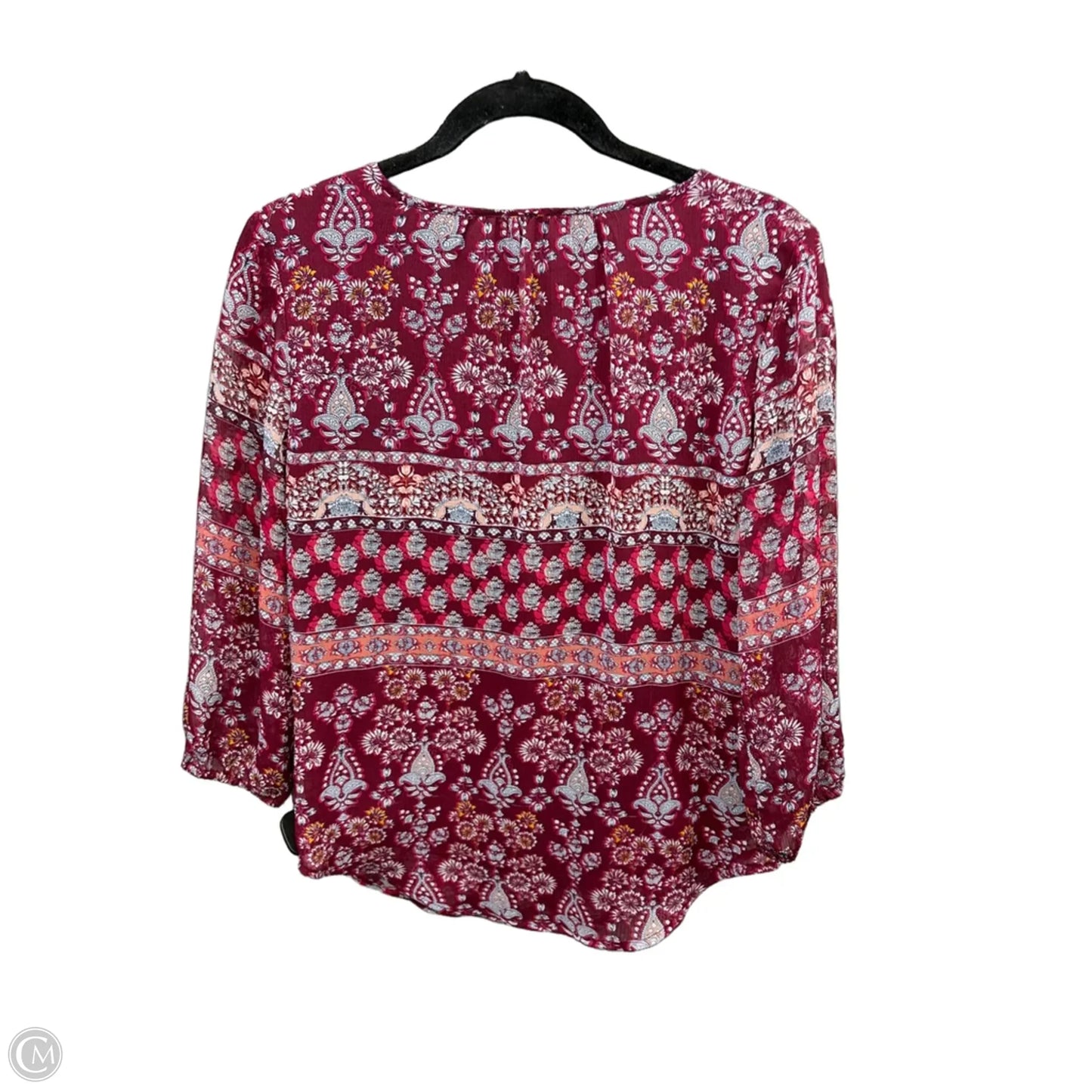 Top Long Sleeve By St Johns Bay In Purple, Size: Sp