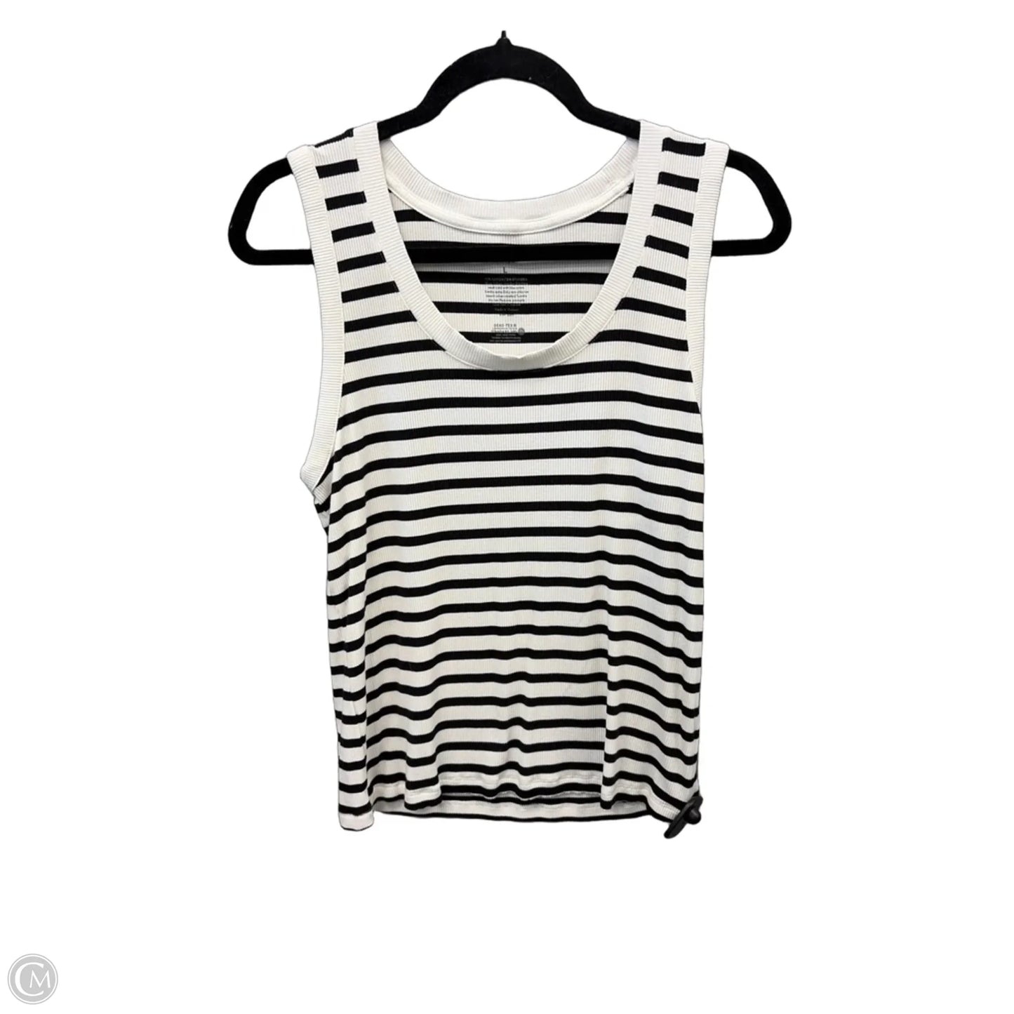 Tank Top By Nine West Apparel In Striped Pattern, Size: L