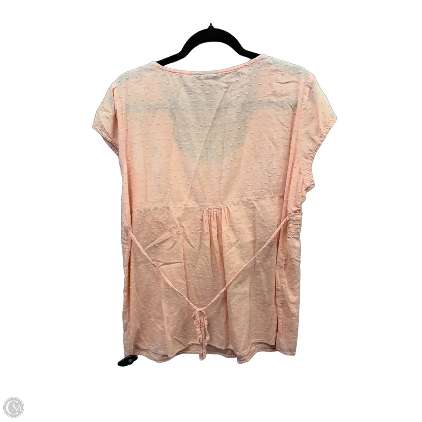 Top Short Sleeve By Sonoma In Coral, Size: Xl
