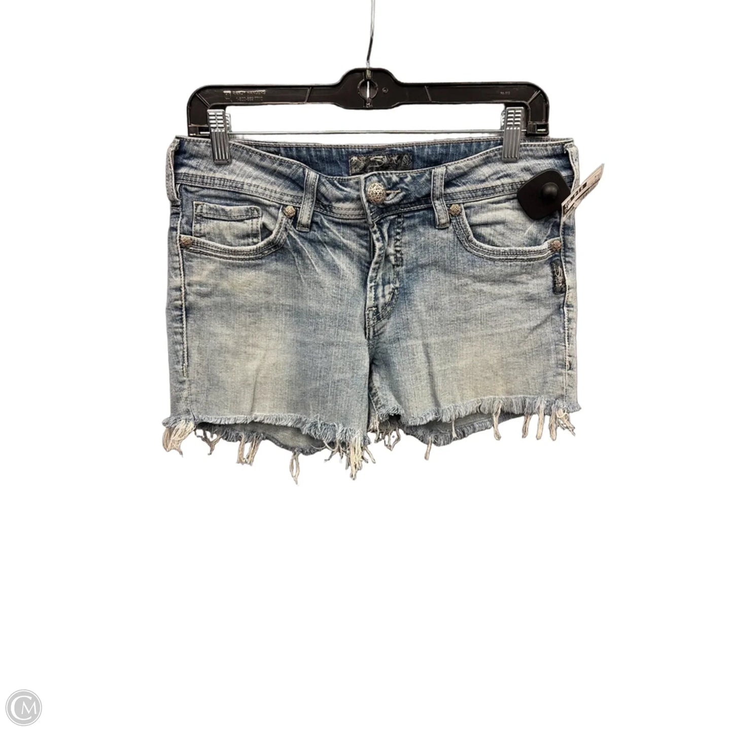 Shorts By Silver In Blue Denim, Size: 8