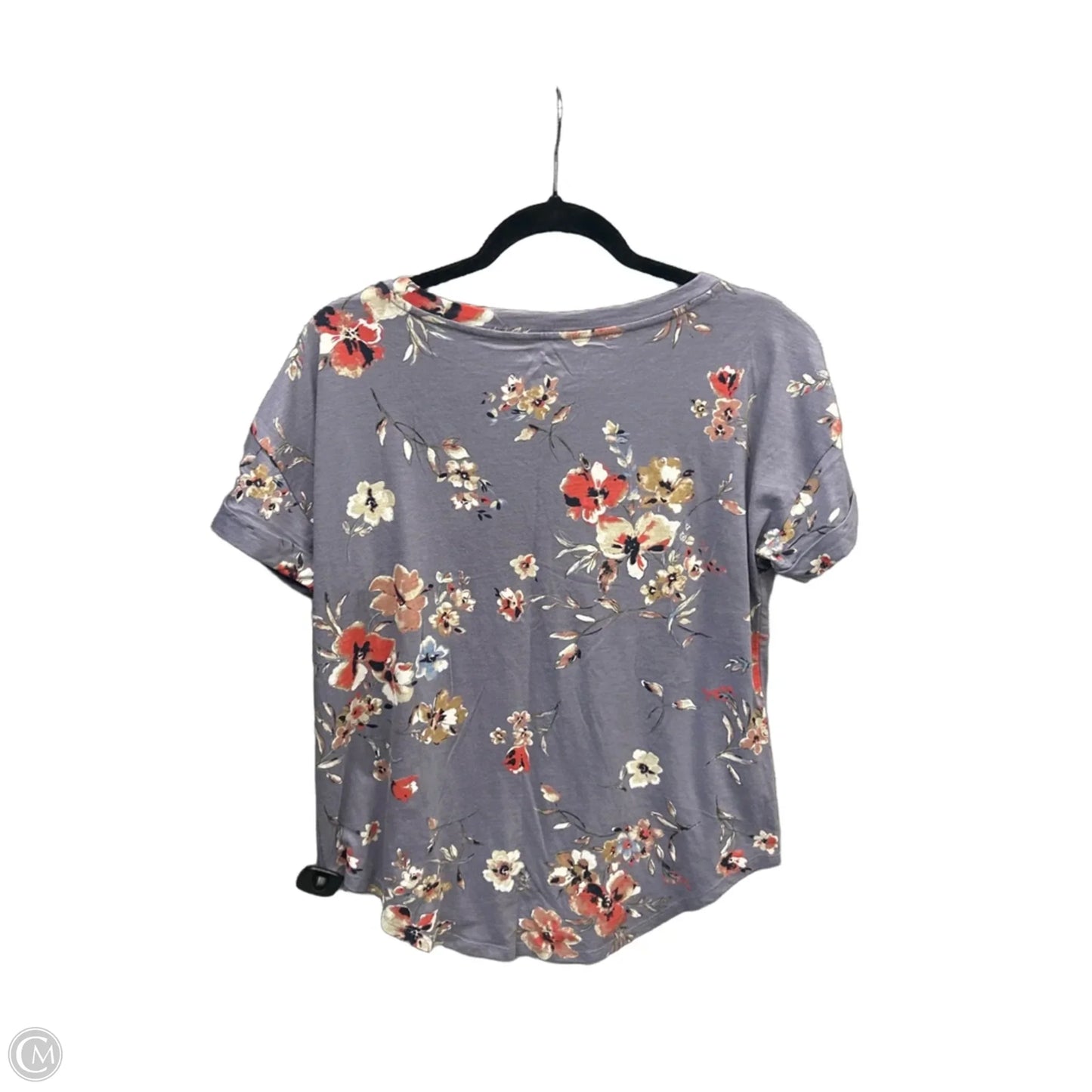 Top Short Sleeve By Maurices In Purple, Size: M