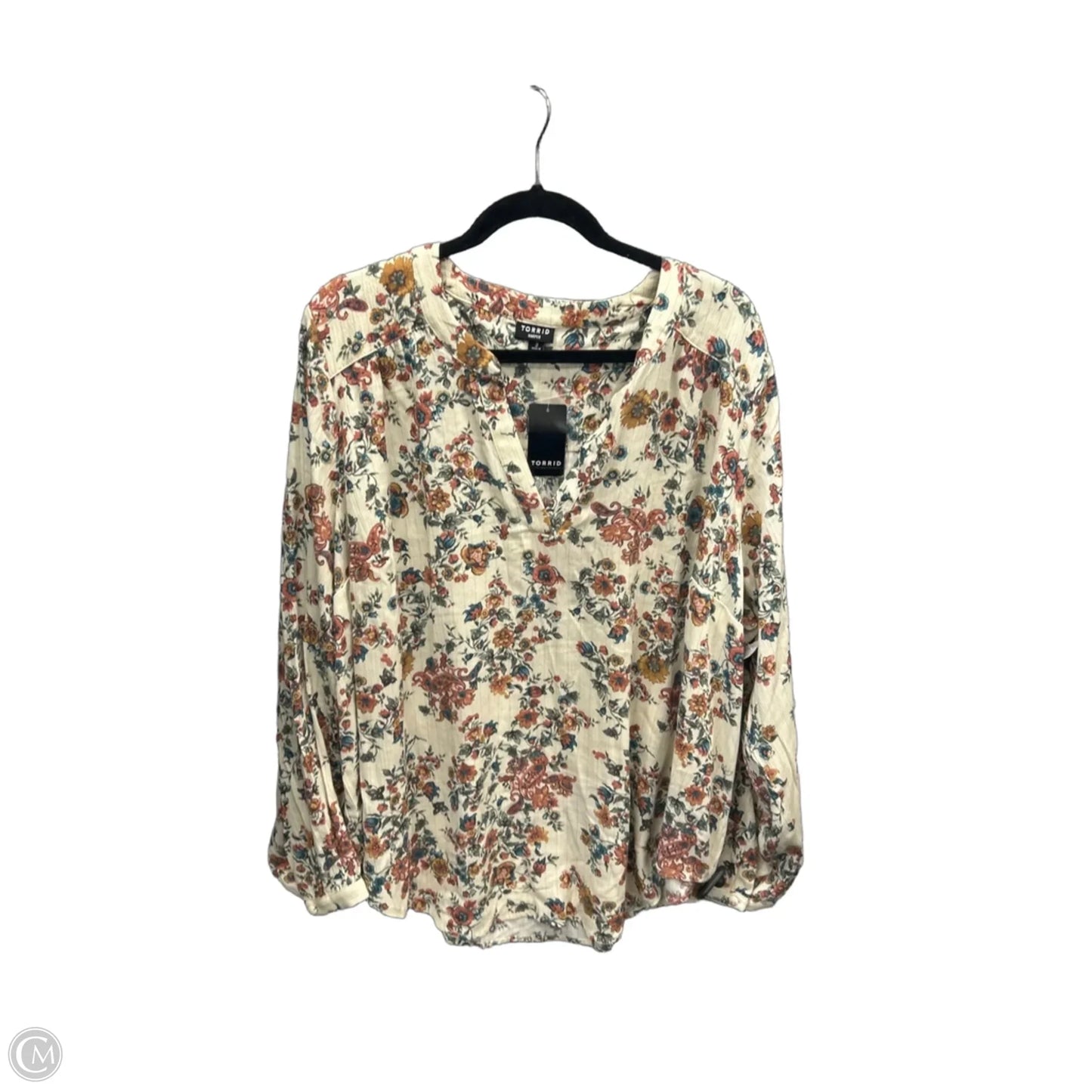 Top Long Sleeve By Torrid In Cream, Size: 3x