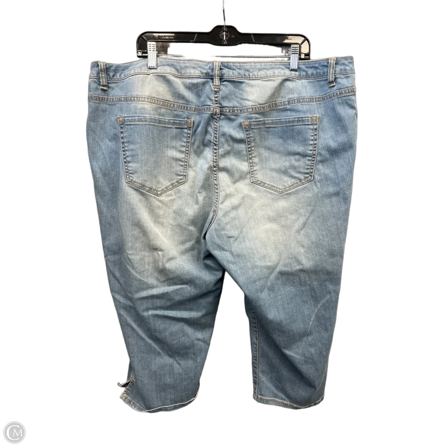 Capris By Lane Bryant In Blue Denim, Size: 22