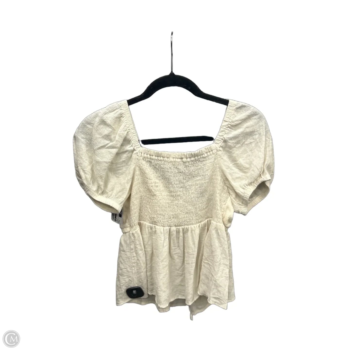 Top Short Sleeve By Life In Cream, Size: M