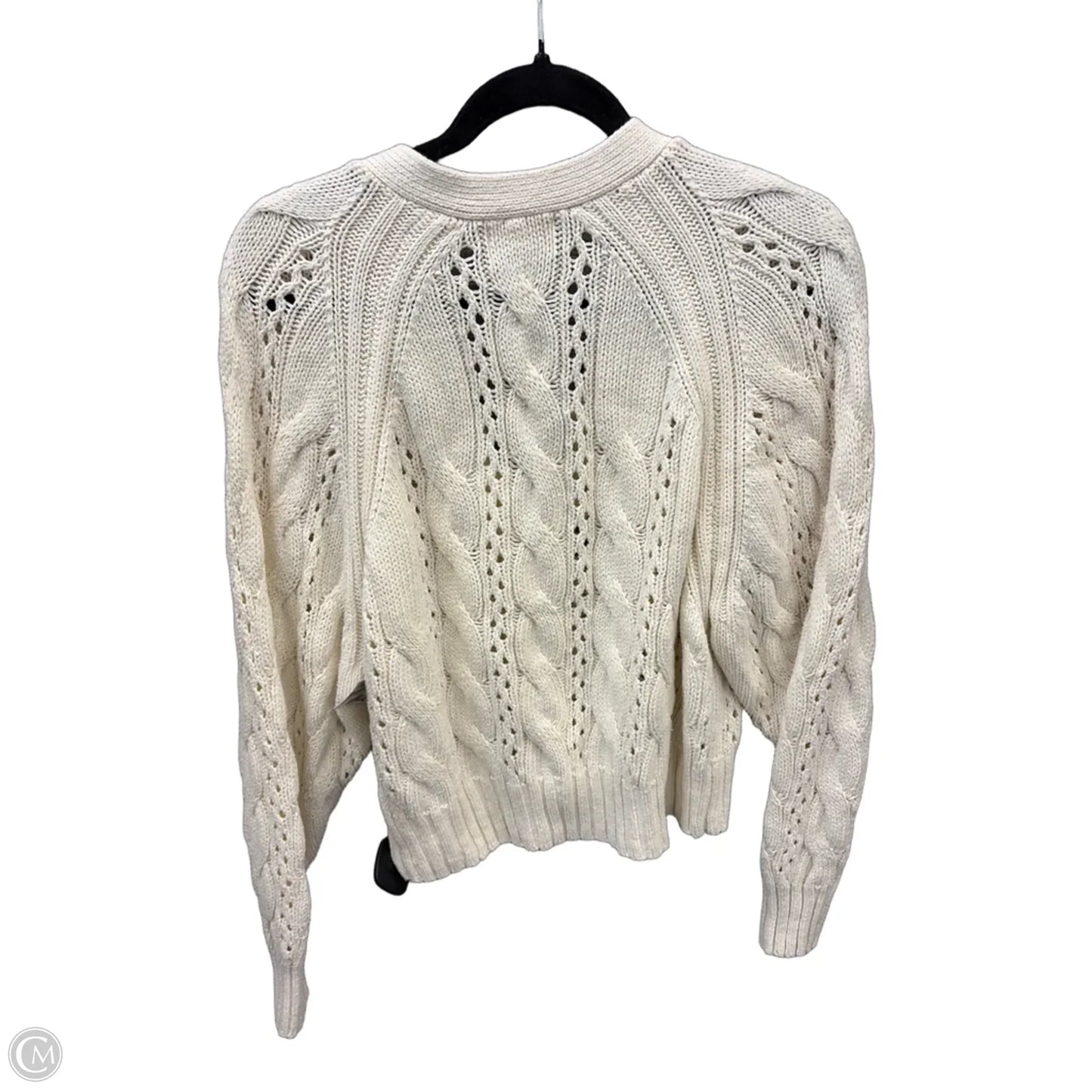 Sweater Cardigan By Universal Thread In Cream, Size: M