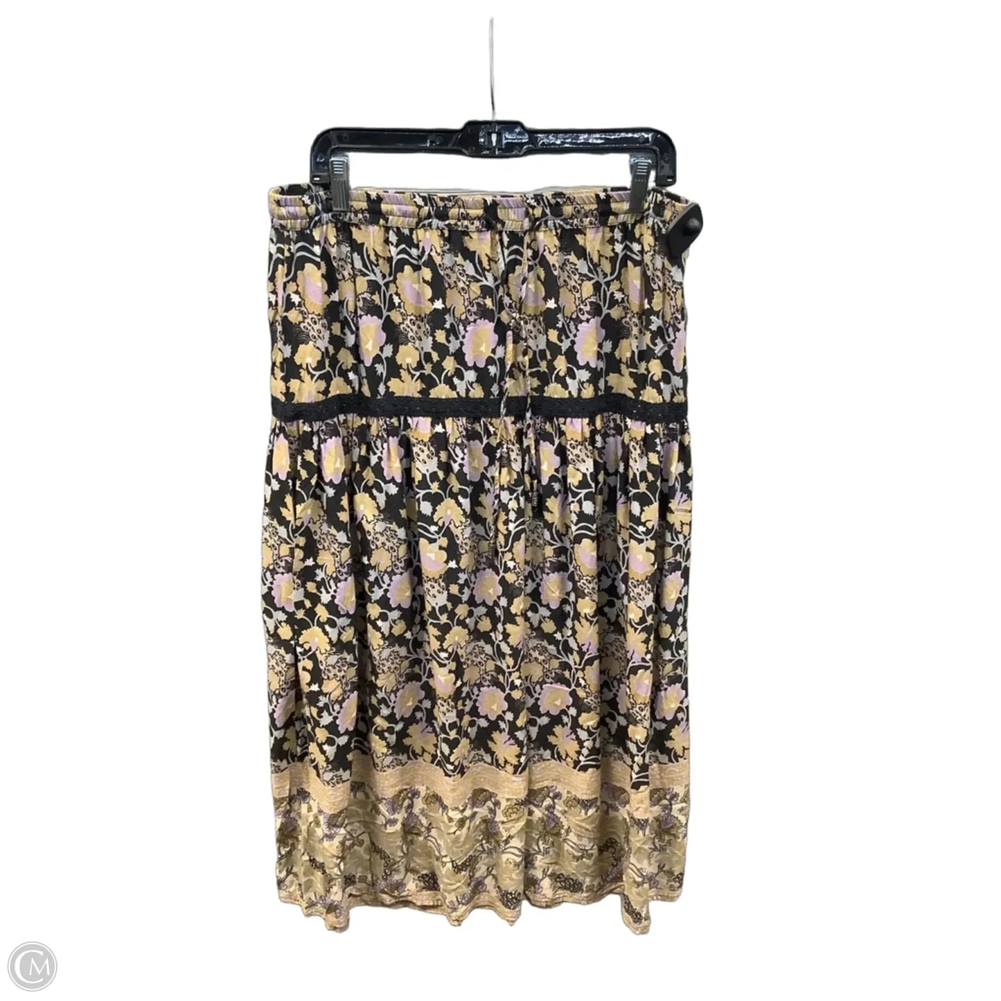 Skirt Midi By Lascana In Black & Brown, Size: 12