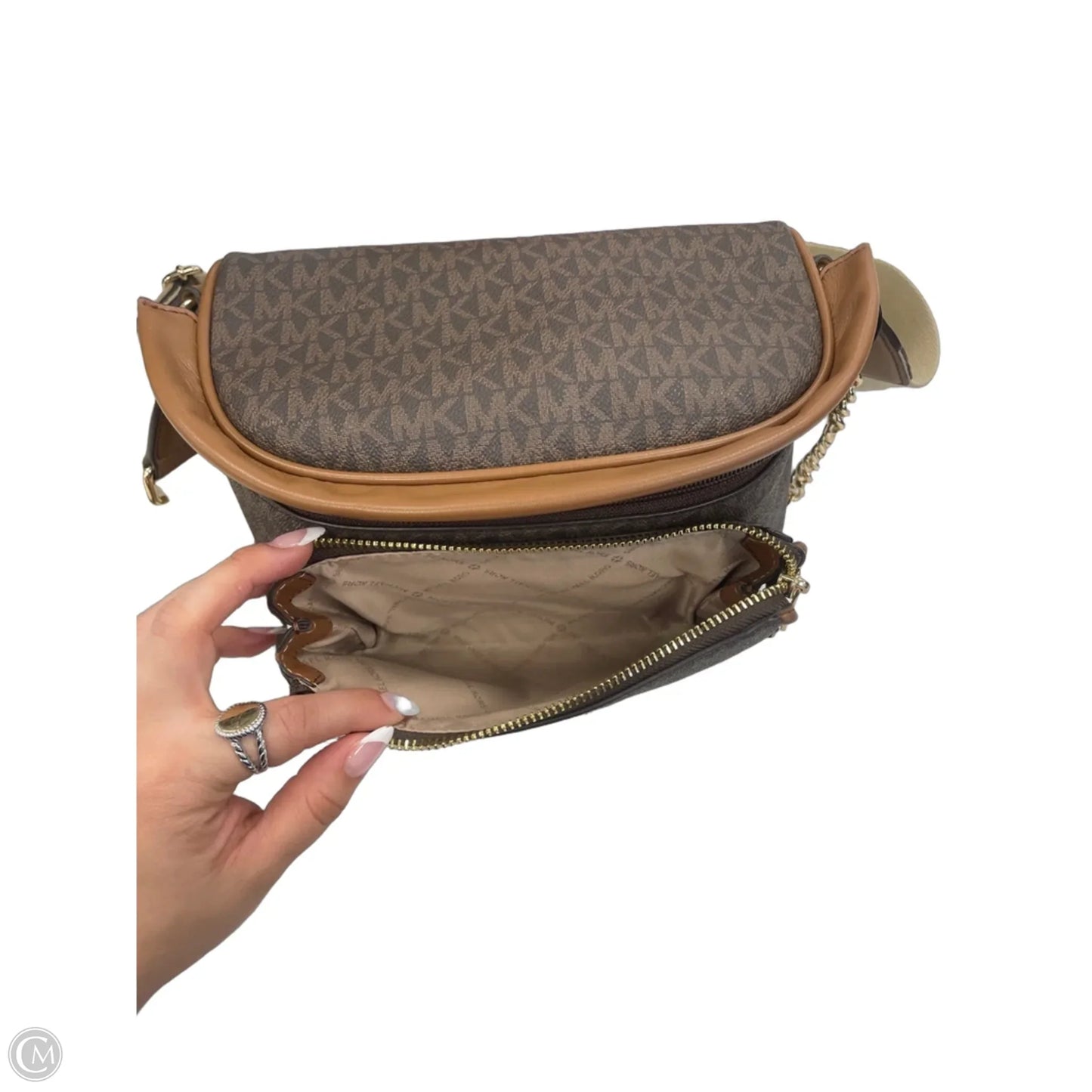 Crossbody Designer By Michael Kors, Size: Medium