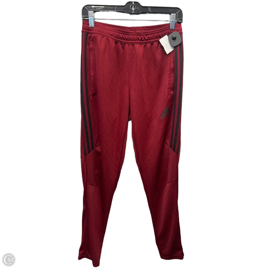 Athletic Pants By Adidas In Red, Size: M