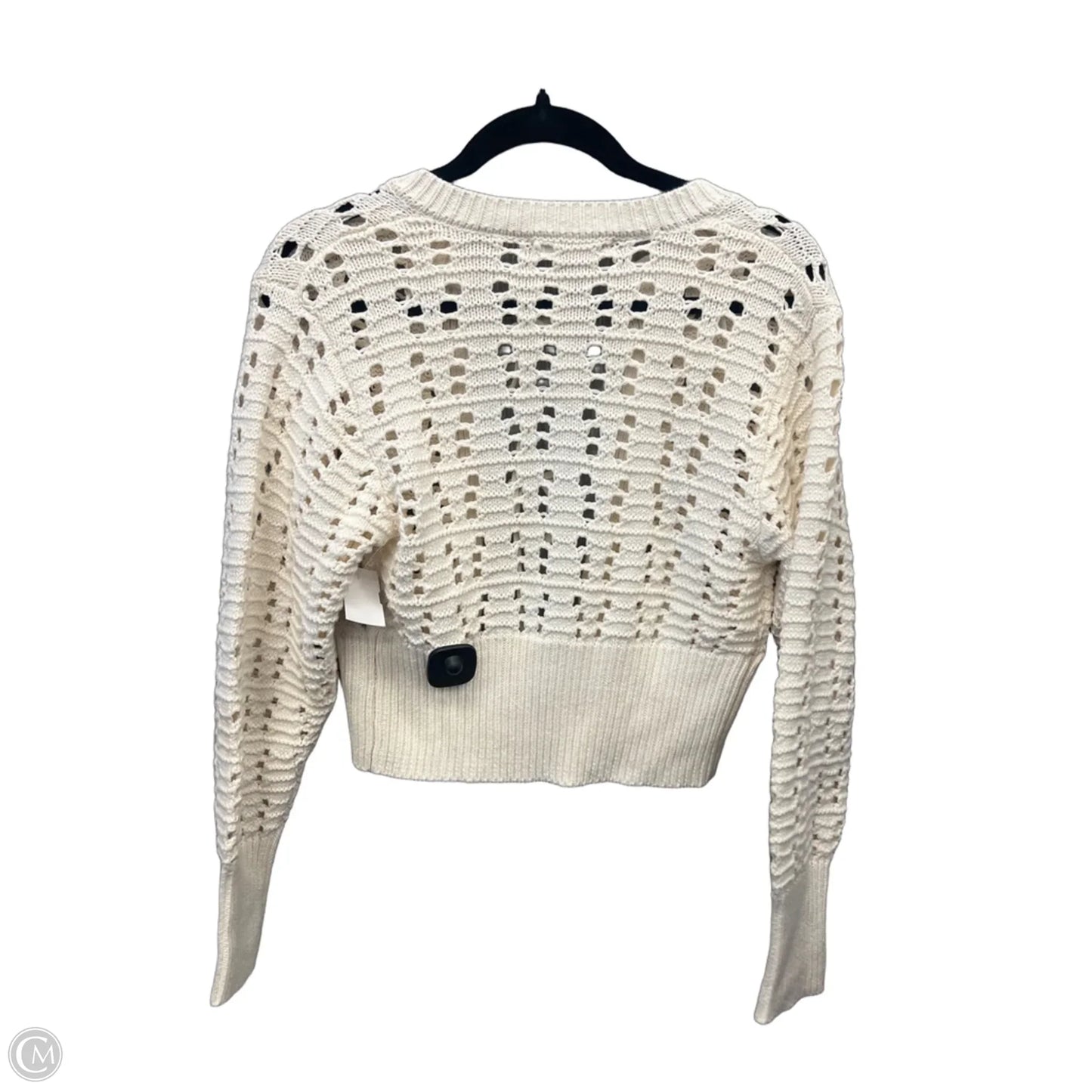 Sweater Cardigan By Moon And Madison In Cream, Size: Xs