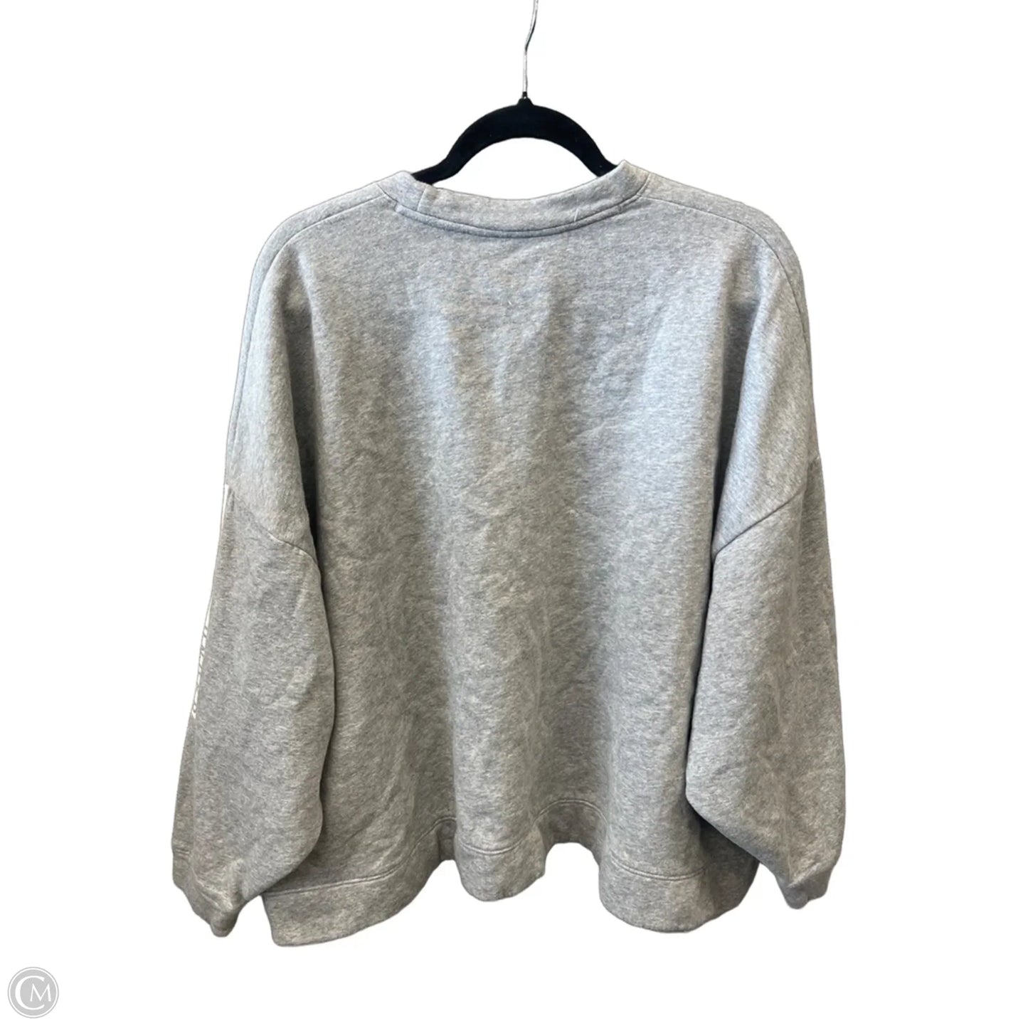 Athletic Sweatshirt Crewneck By Under Armour In Grey, Size: L