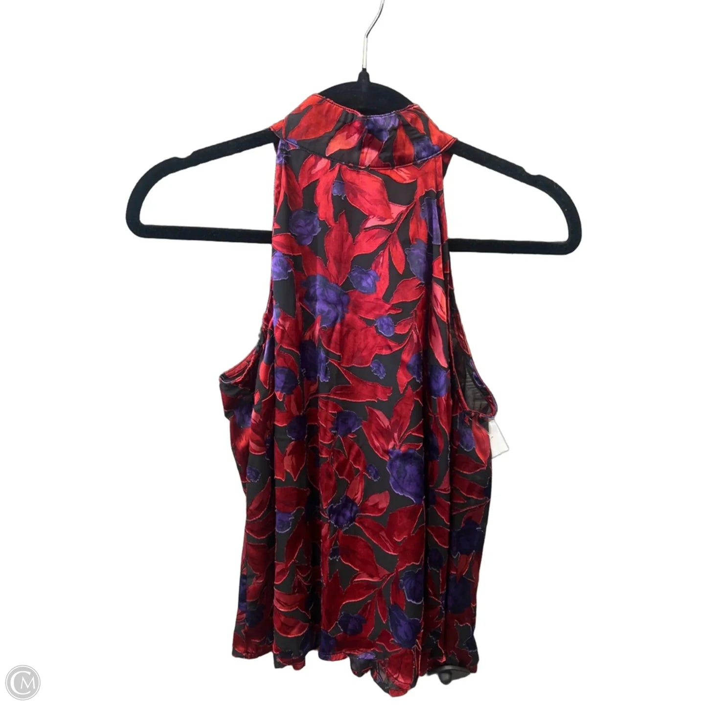Top Sleeveless By Worthington In Purple & Red, Size: Mp