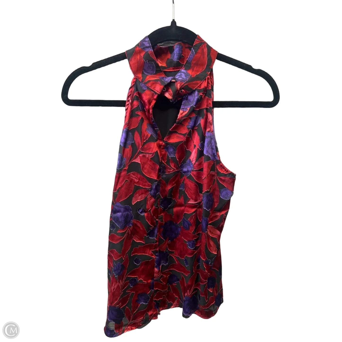 Top Sleeveless By Worthington In Purple & Red, Size: Mp