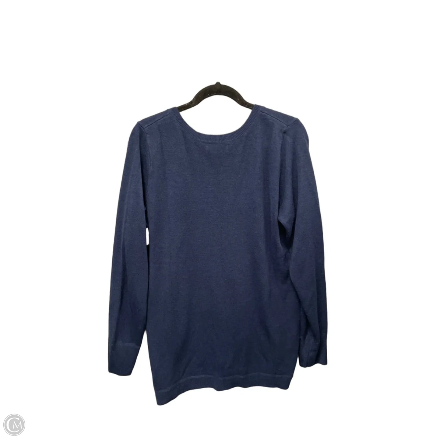 Top Long Sleeve By Croft And Barrow In Navy, Size: Xl