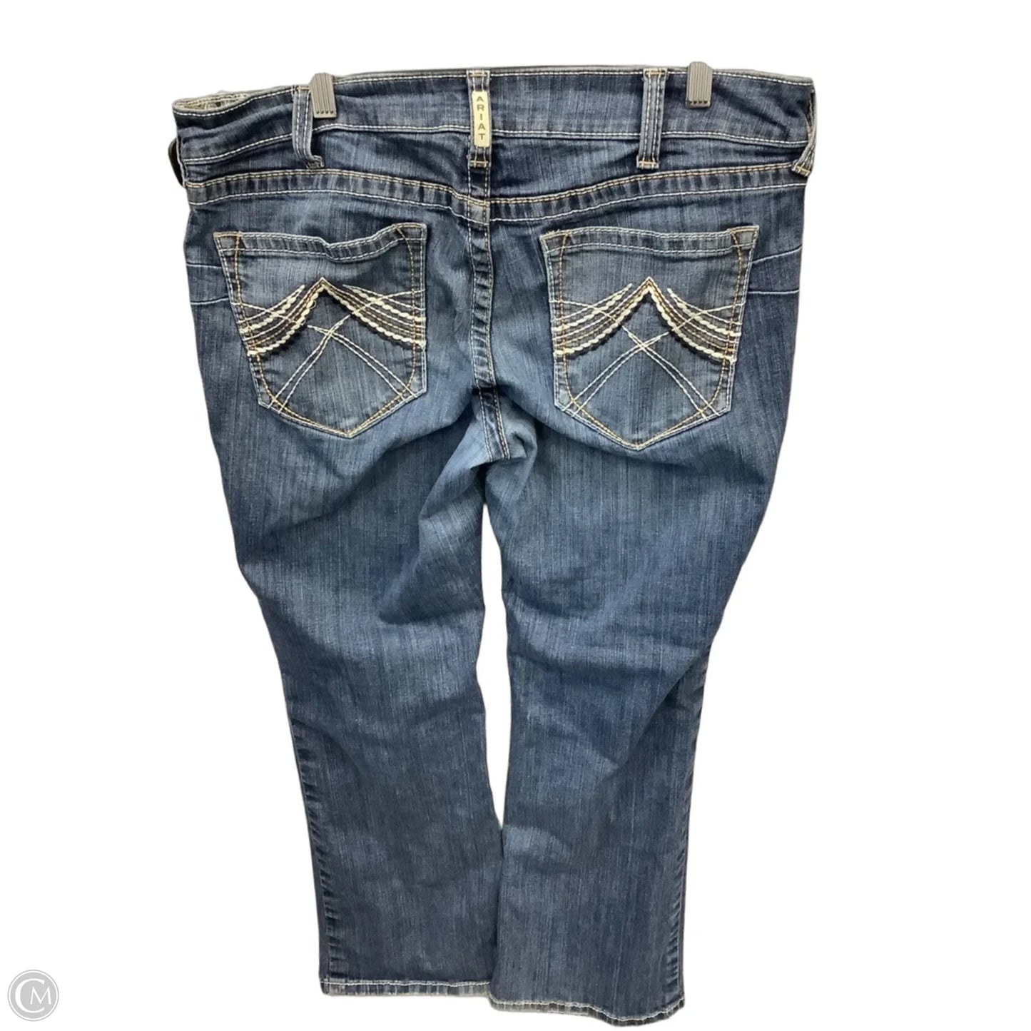 Jeans Straight By Ariat In Blue Denim, Size: 14