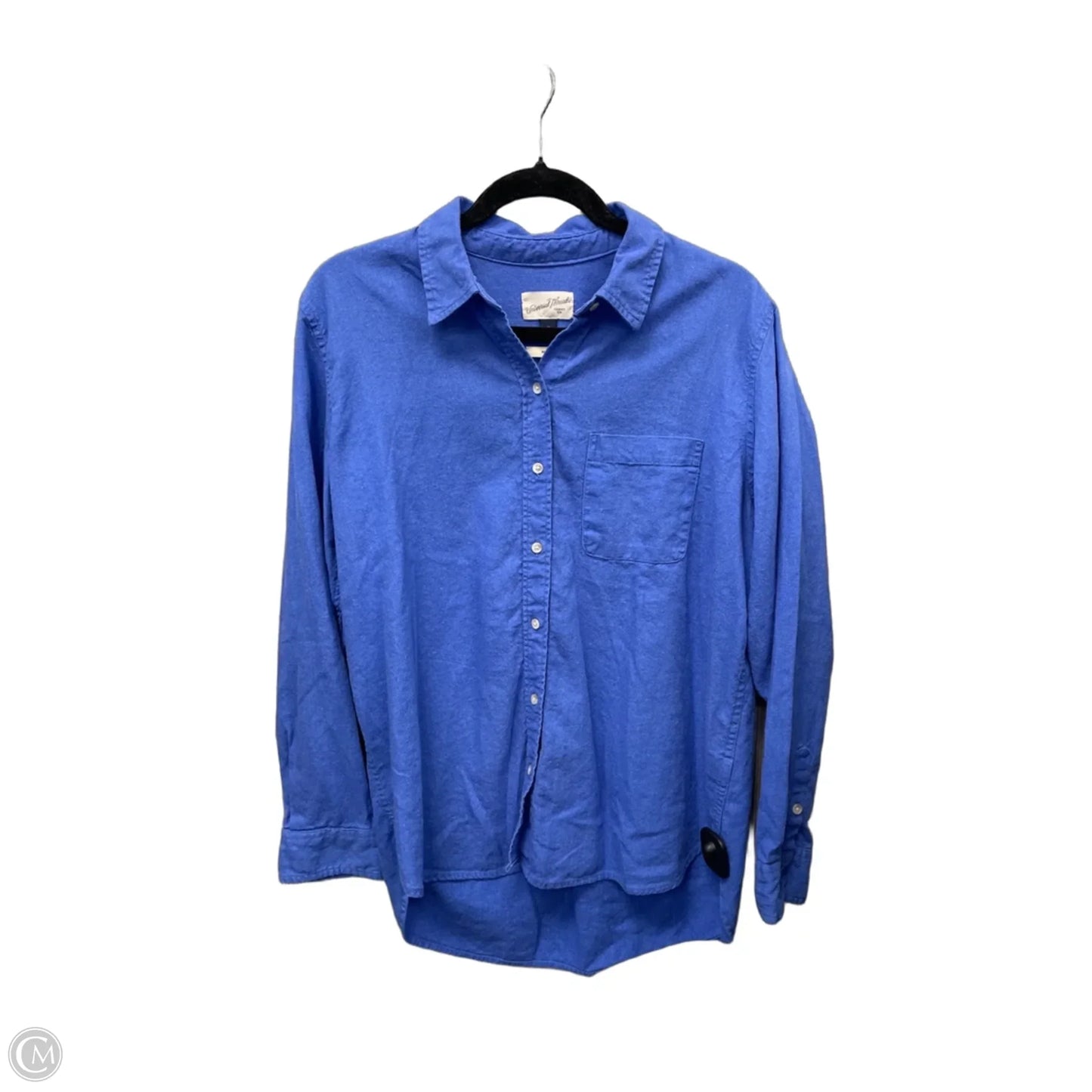 Top Long Sleeve By Universal Thread In Blue, Size: M