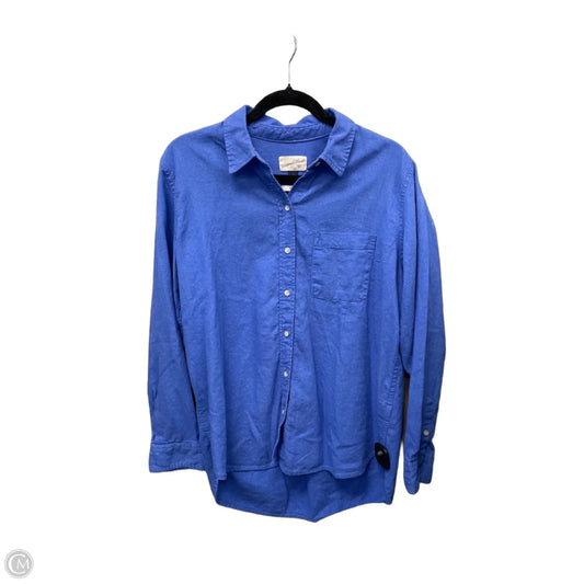 Top Long Sleeve By Universal Thread In Blue, Size: M