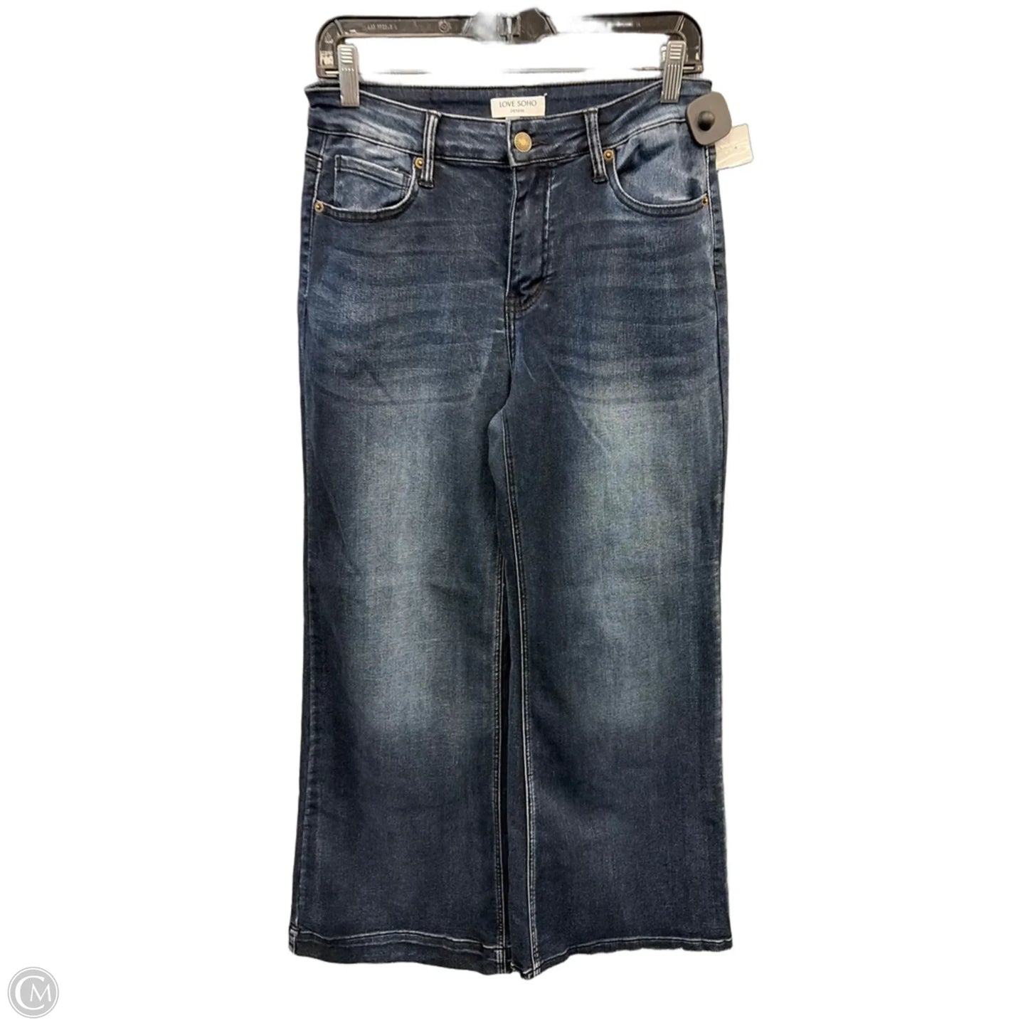 Jeans Wide Leg By Clothes Mentor In Blue Denim, Size: 10
