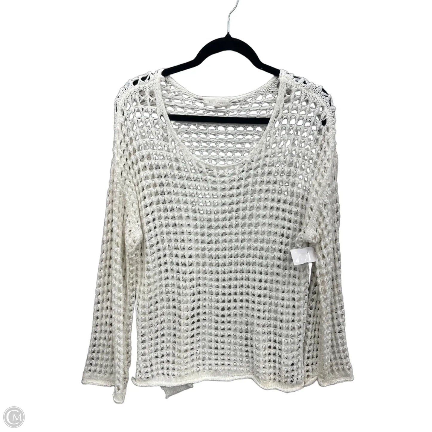Sweater By Blu Pepper In White, Size: S