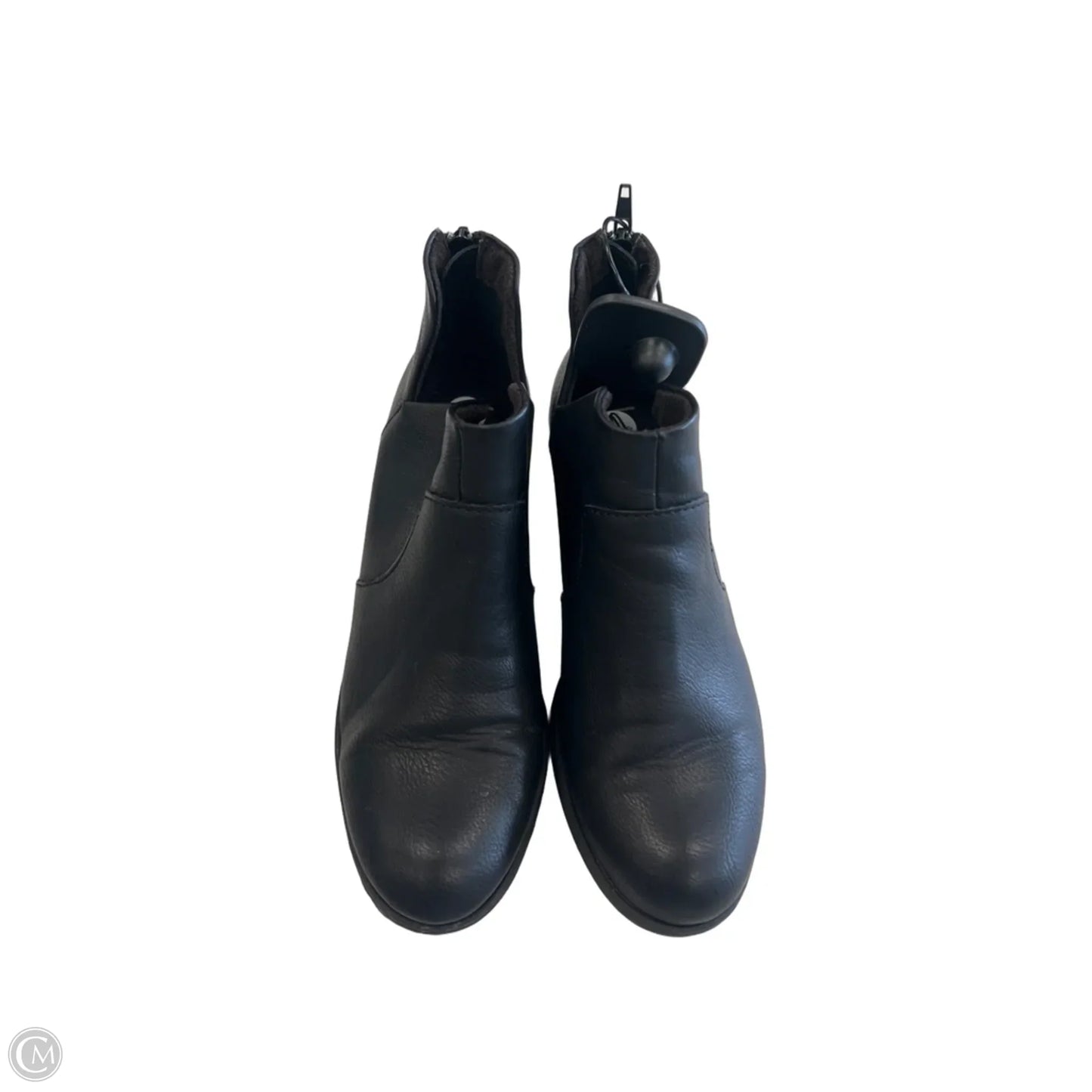Boots Ankle Heels By Boc In Black & Brown, Size: 6.5
