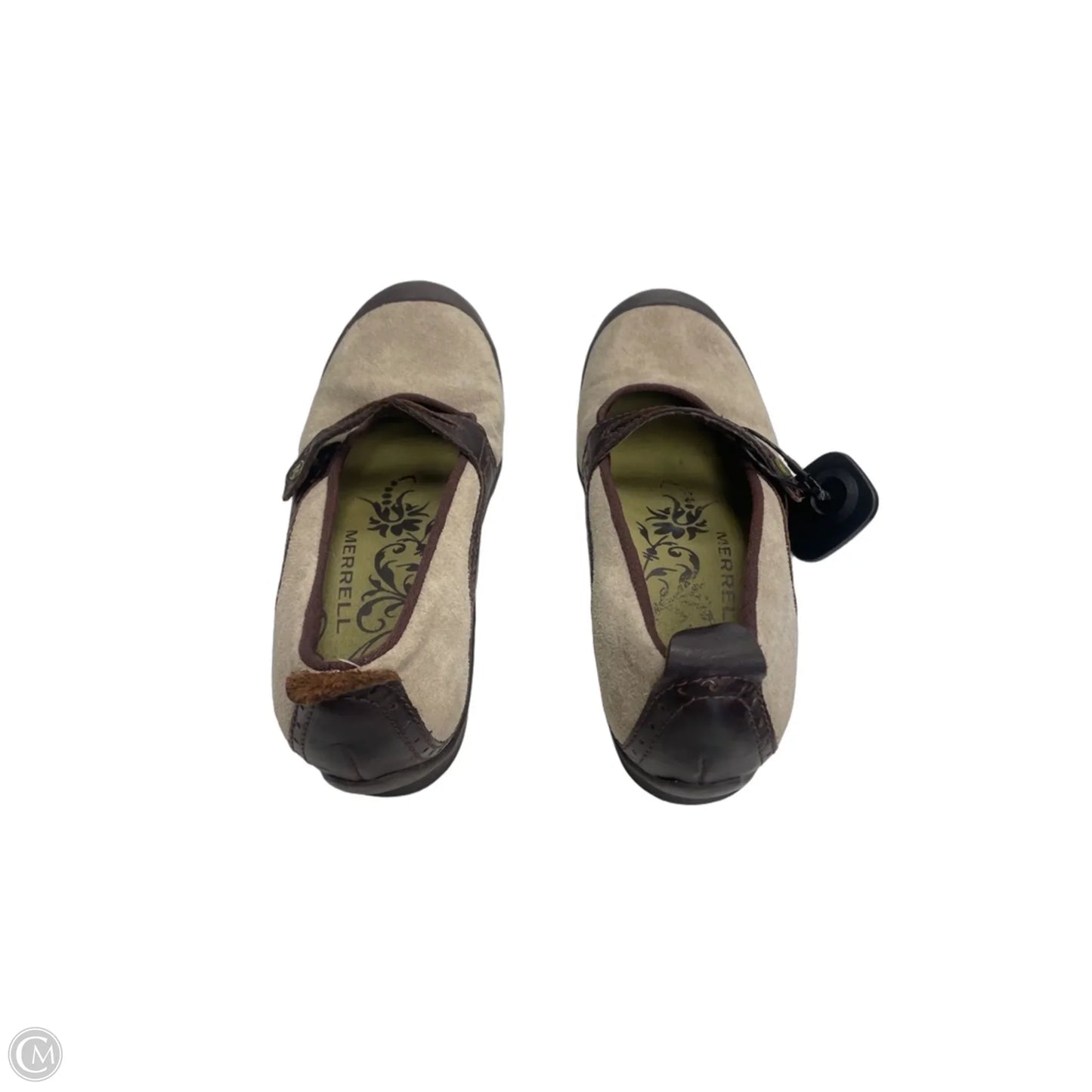 Shoes Flats By Merrell In Brown & Tan, Size: 7.5