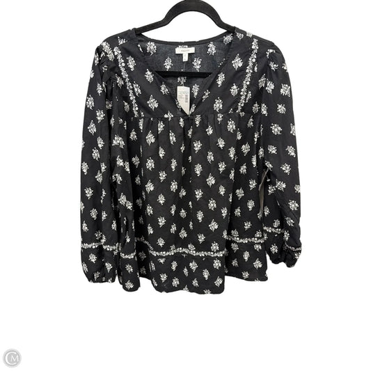 Top Long Sleeve By Maurices In Black & White, Size: 1x