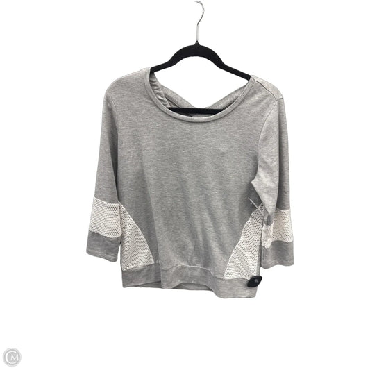 Athletic Top Long Sleeve Crewneck By Rbx In Grey, Size: M