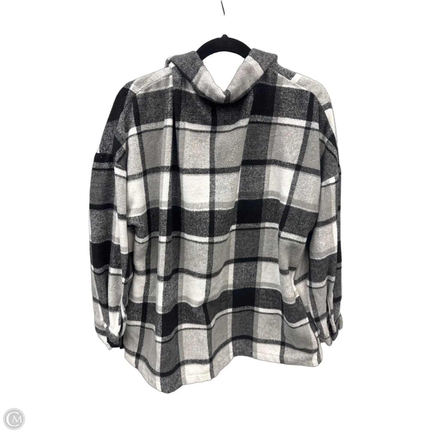 Jacket Shirt By Clothes Mentor In Plaid Pattern, Size: L