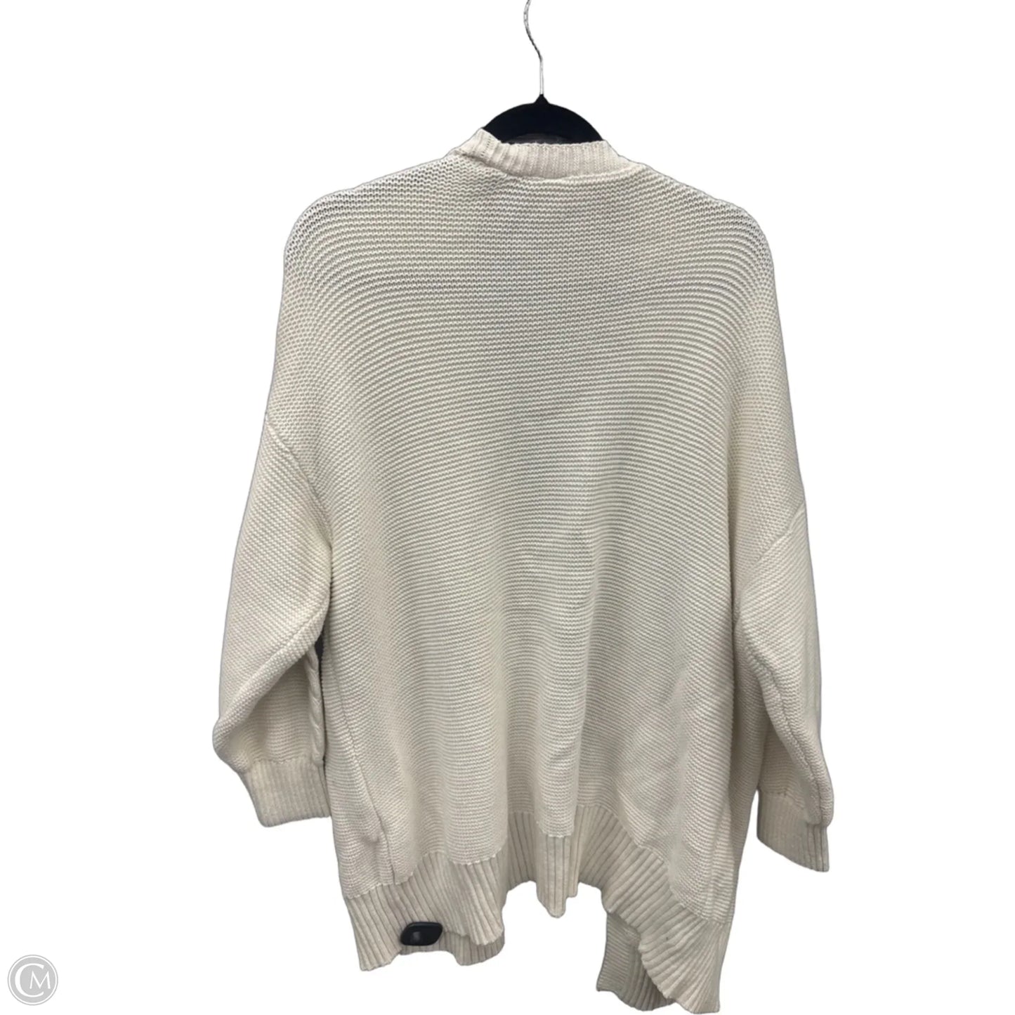 Sweater Cardigan By C And C In White, Size: 2x