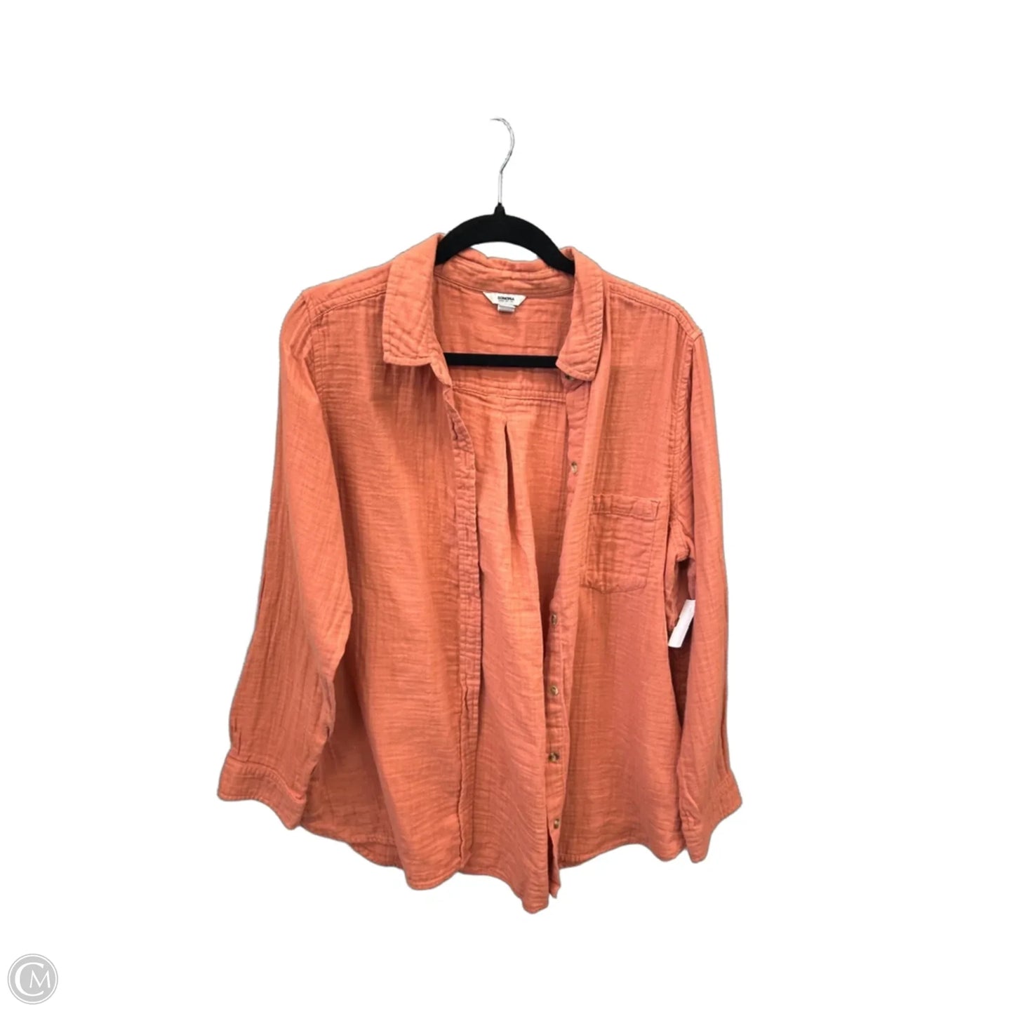 Top Long Sleeve By Sonoma In Orange, Size: Xl