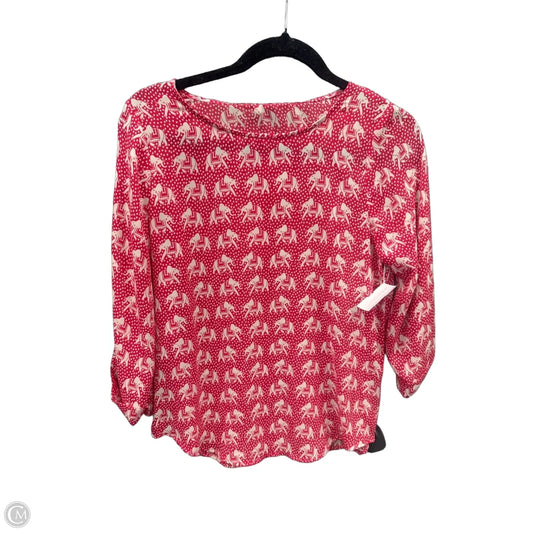 Top Long Sleeve By 41 Hawthorn In Pink, Size: Xs