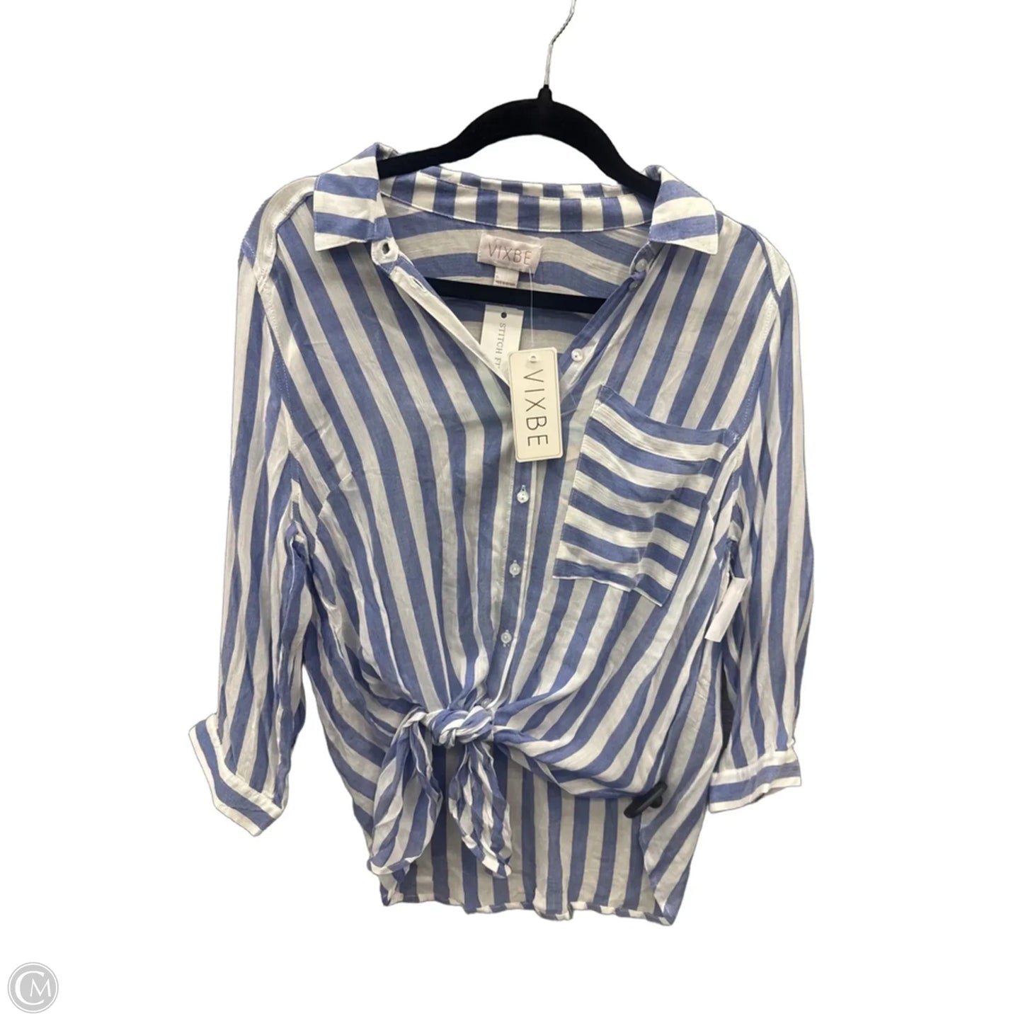 Top Short Sleeve By Clothes Mentor In Striped Pattern, Size: S