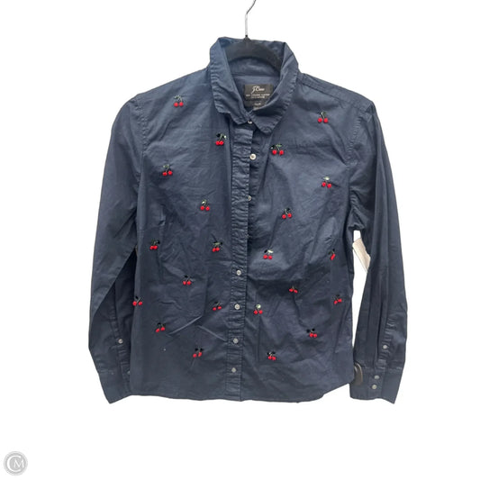 Top Long Sleeve By J. Crew In Blue, Size: M