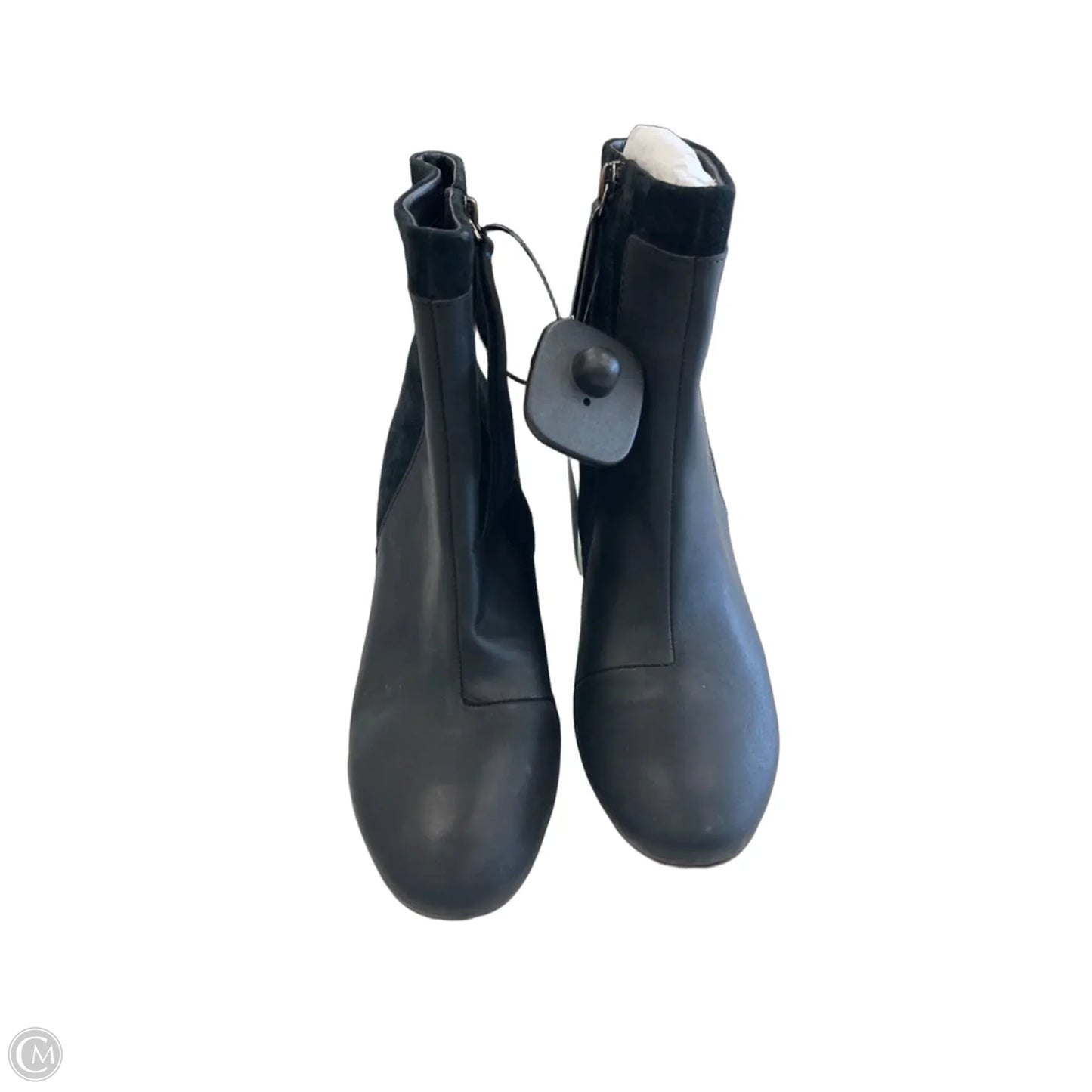 Boots Ankle Heels By Toms In Black & Brown, Size: 6.5