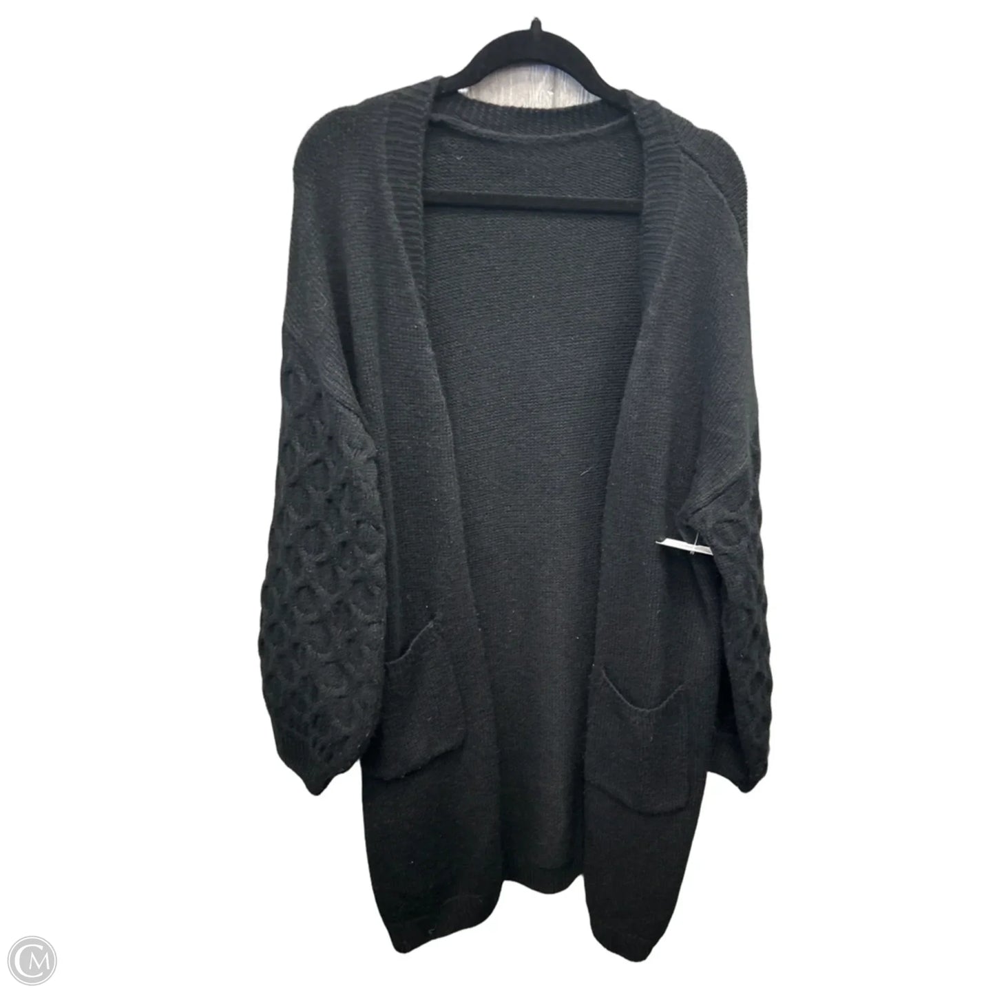 Sweater Cardigan By Clothes Mentor In Black, Size: Xl