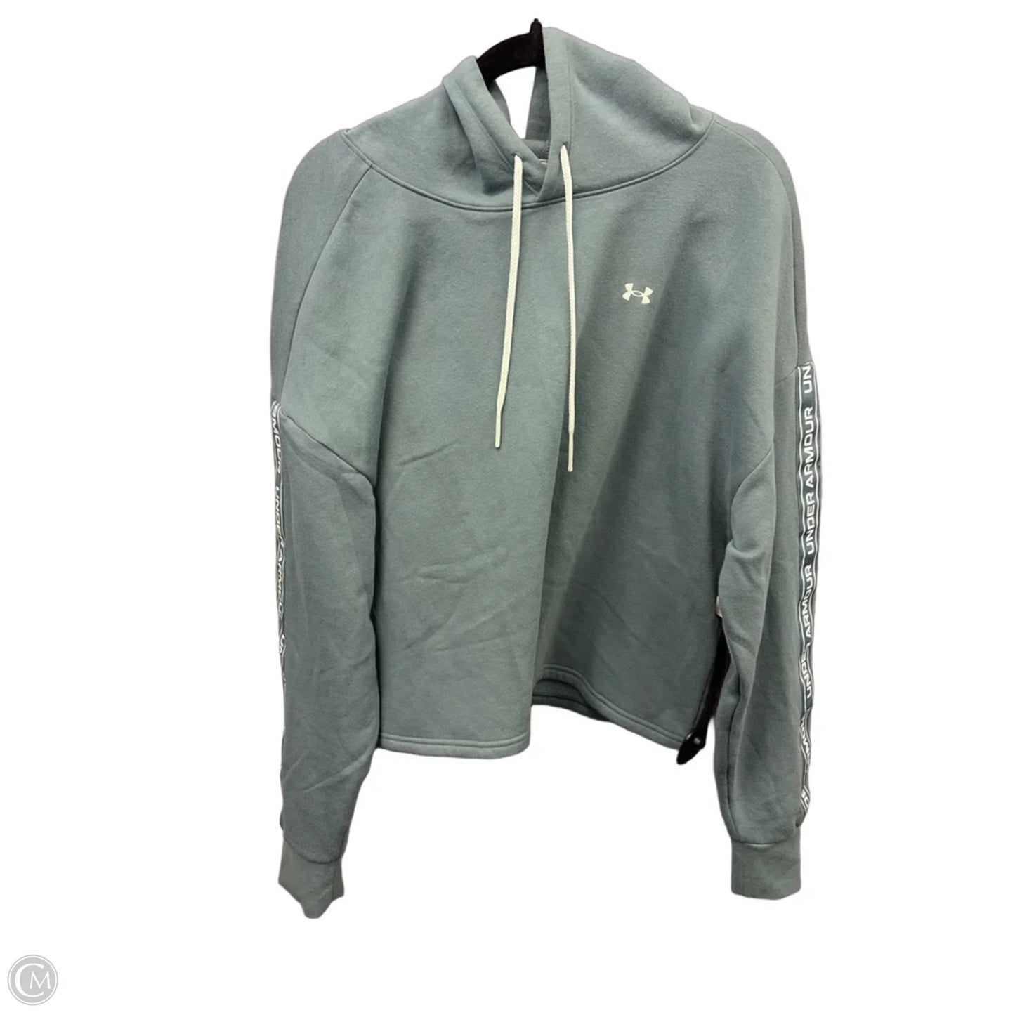 Athletic Sweatshirt Hoodie By Under Armour In Green, Size: Xxl
