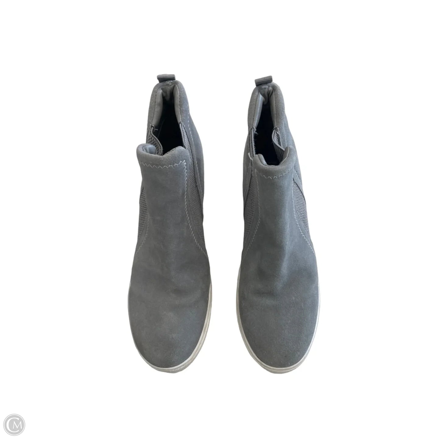 Shoes Heels Wedge By Steve Madden In Grey, Size: 8.5