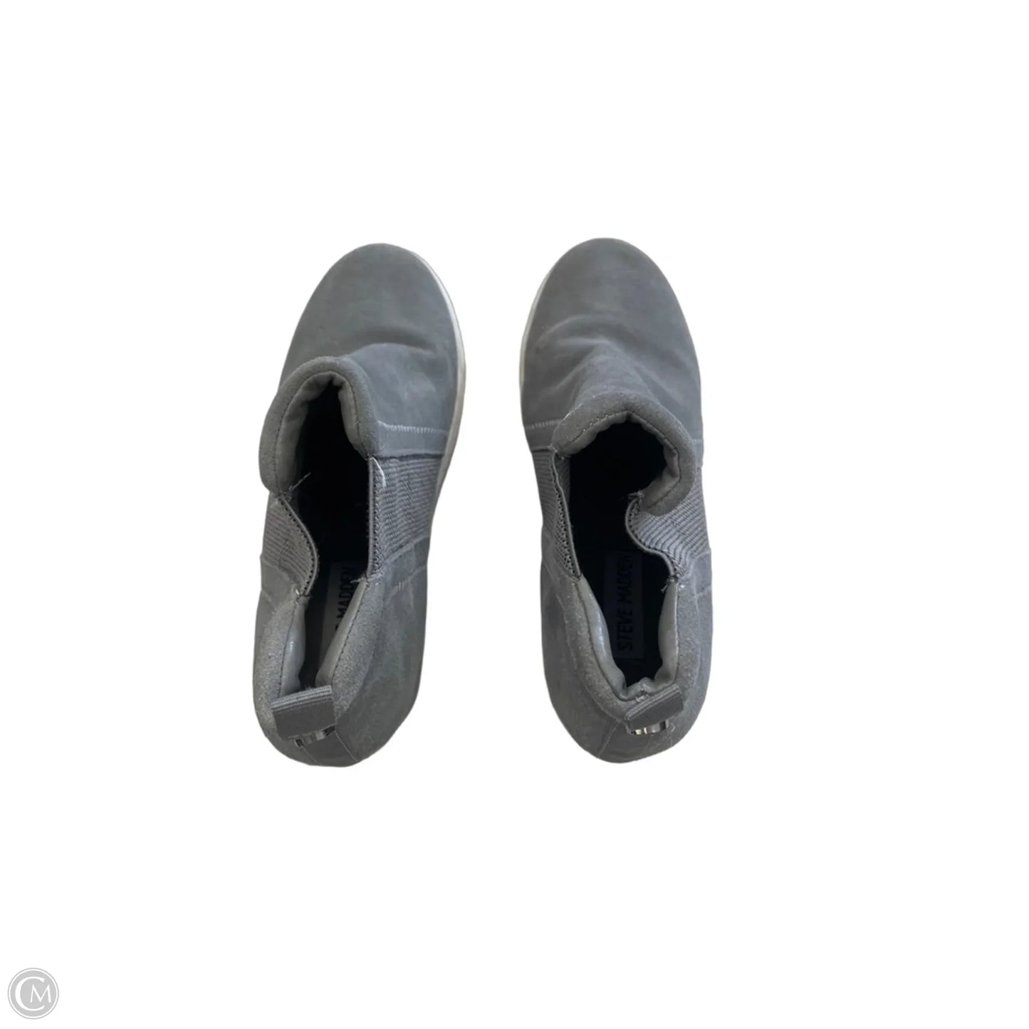 Shoes Heels Wedge By Steve Madden In Grey, Size: 8.5