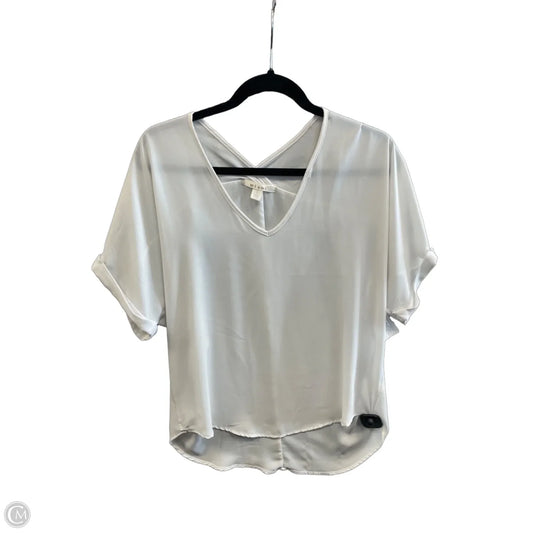 Top Short Sleeve By Miami In White, Size: S