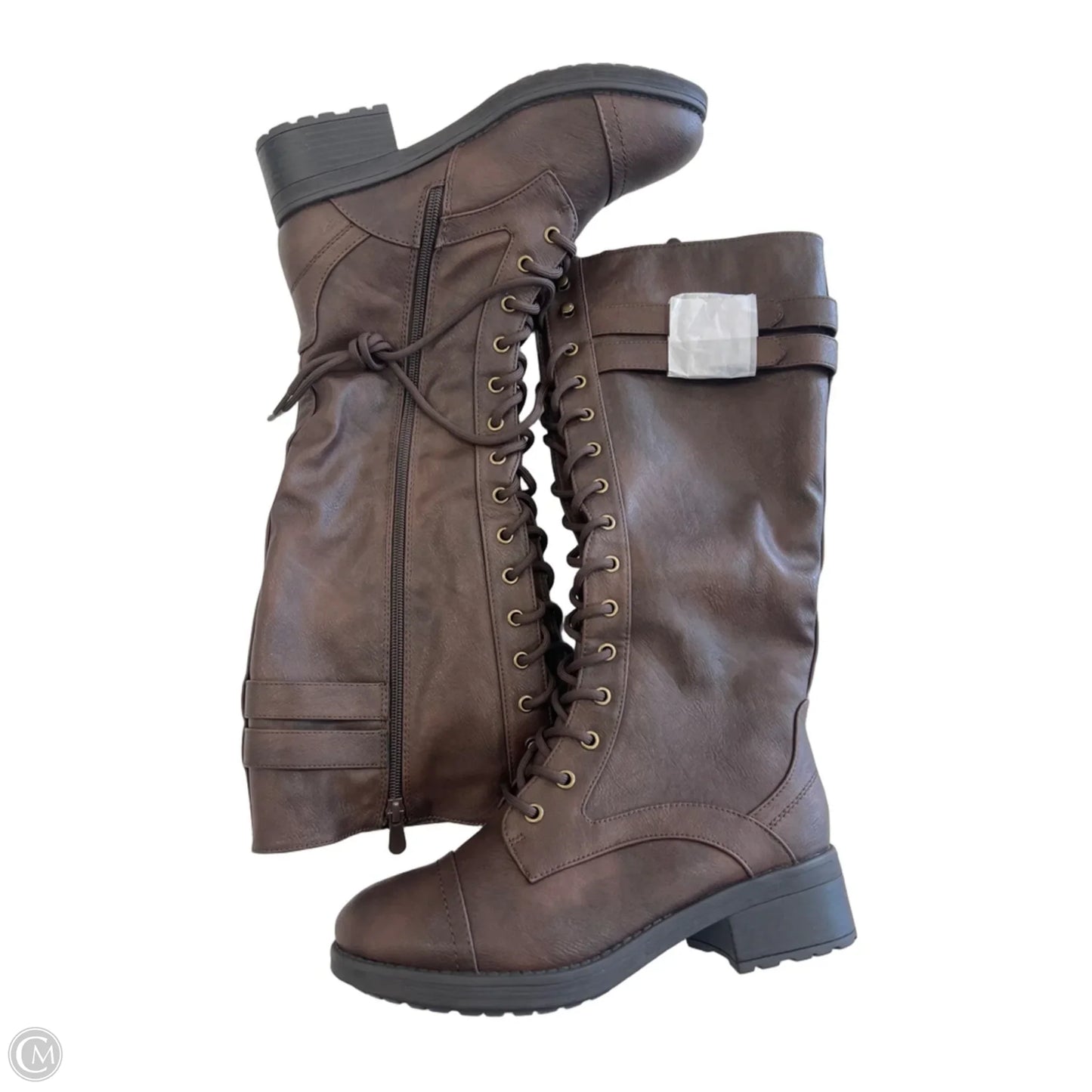 Boots Knee Flats By Dream Pairs In Brown, Size: 8.5