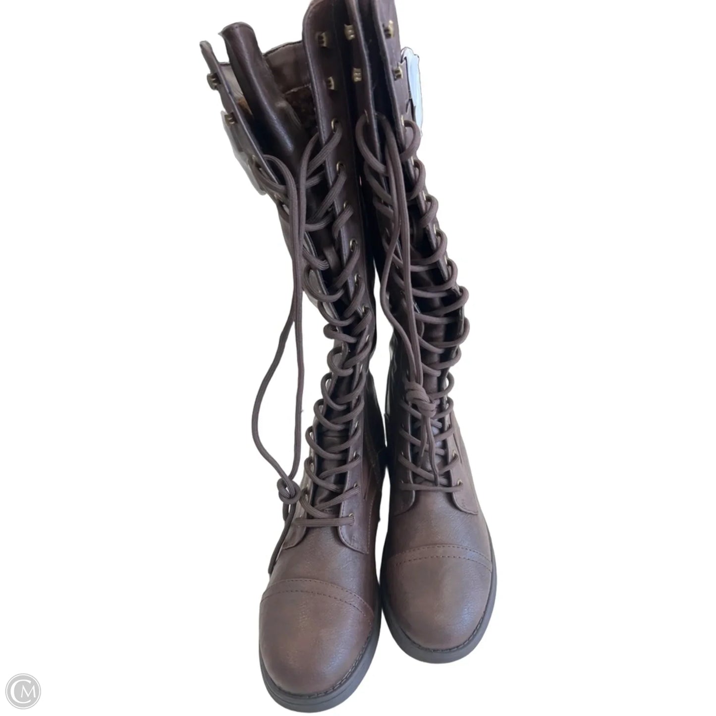 Boots Knee Flats By Dream Pairs In Brown, Size: 8.5