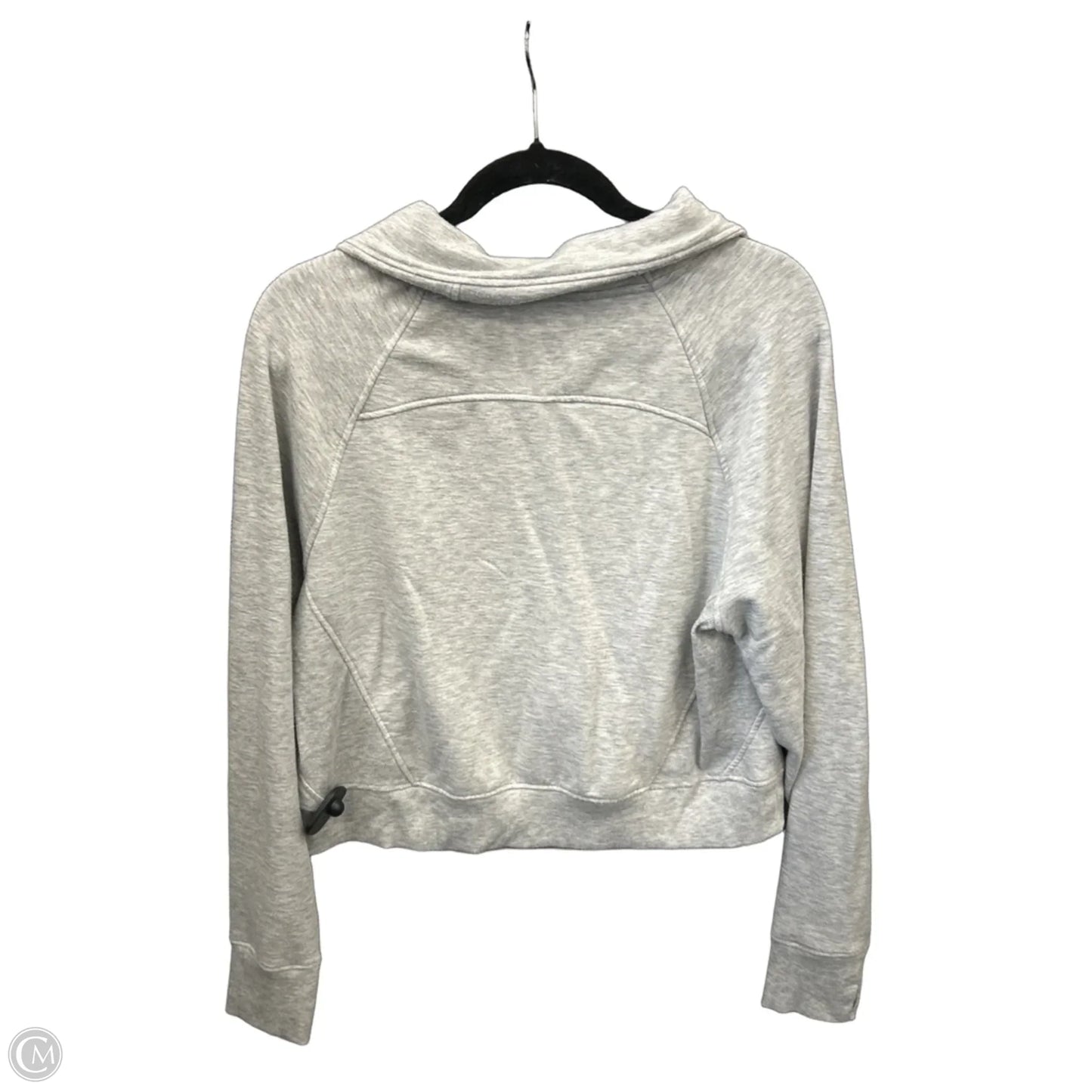 Athletic Sweatshirt Collar By Danskin In Grey, Size: S