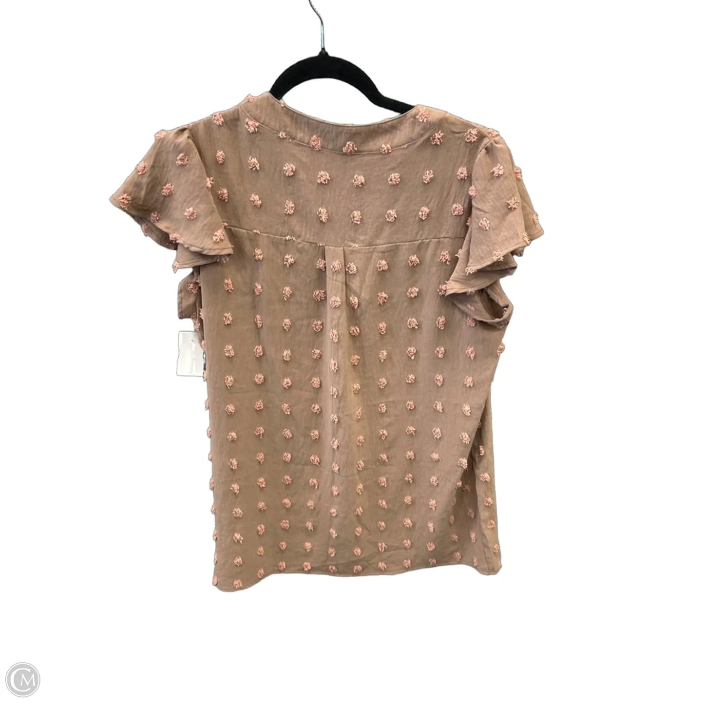 Top Short Sleeve By Clothes Mentor In Brown, Size: M