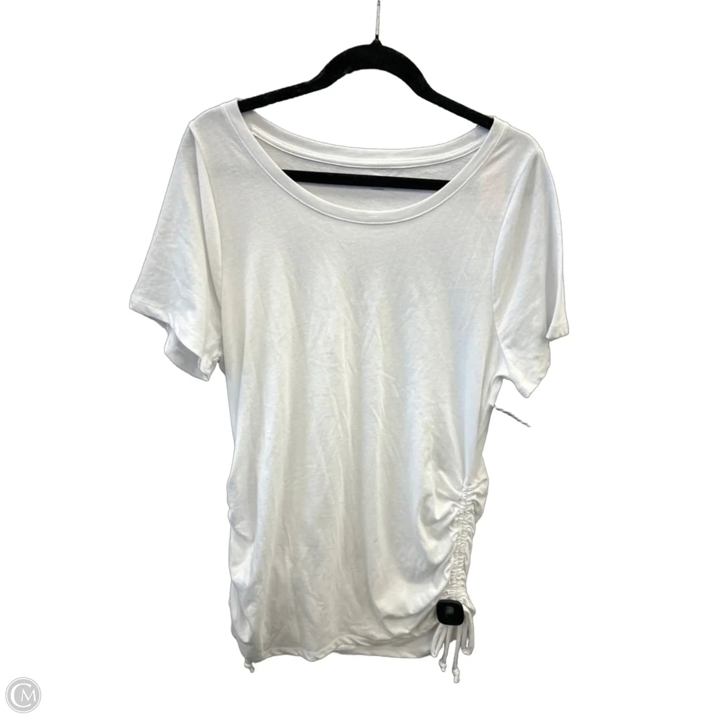Top Short Sleeve By Lane Bryant In White, Size: Xl
