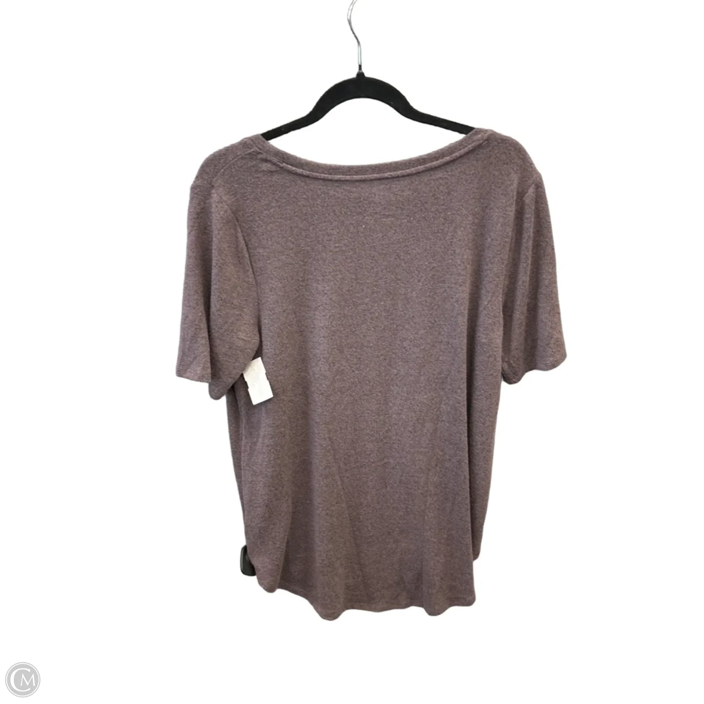 Top Short Sleeve By Maurices In Purple, Size: L