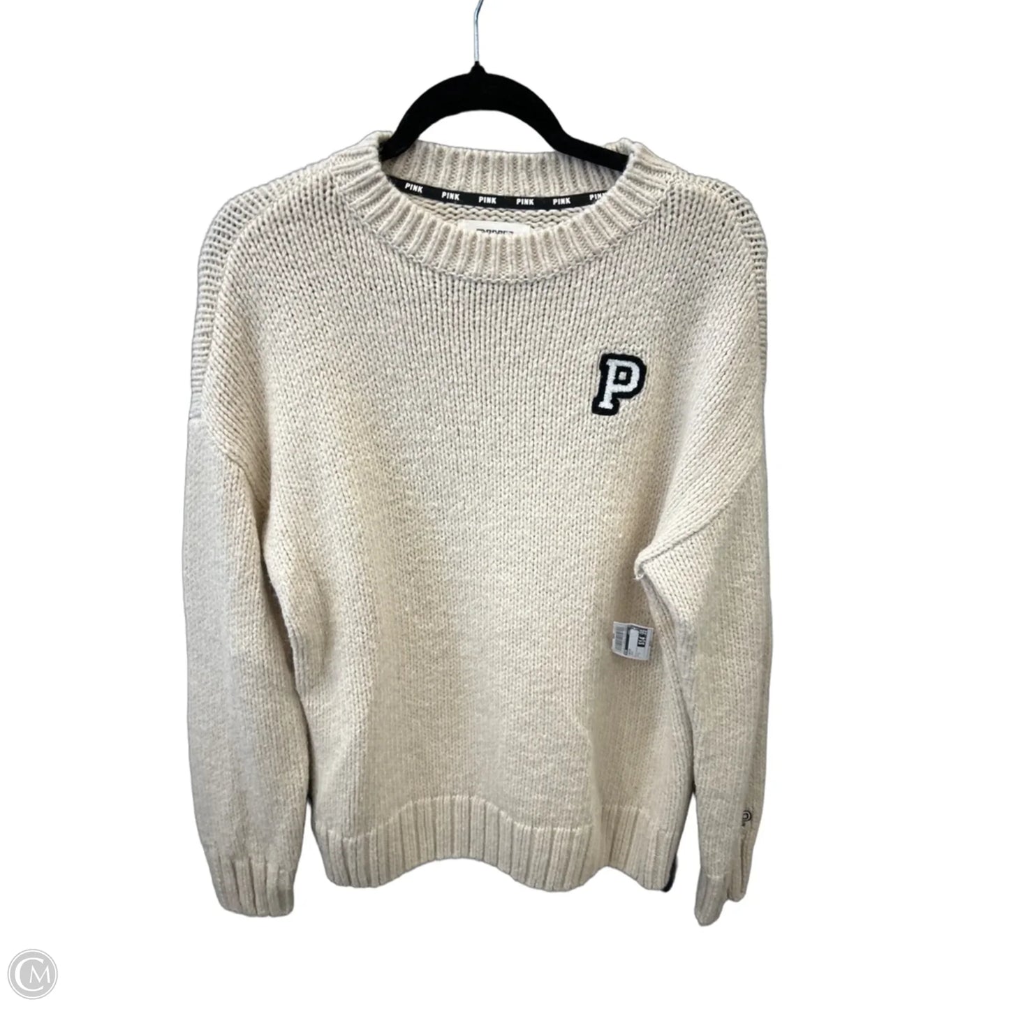 Sweater By Pink In Cream, Size: S
