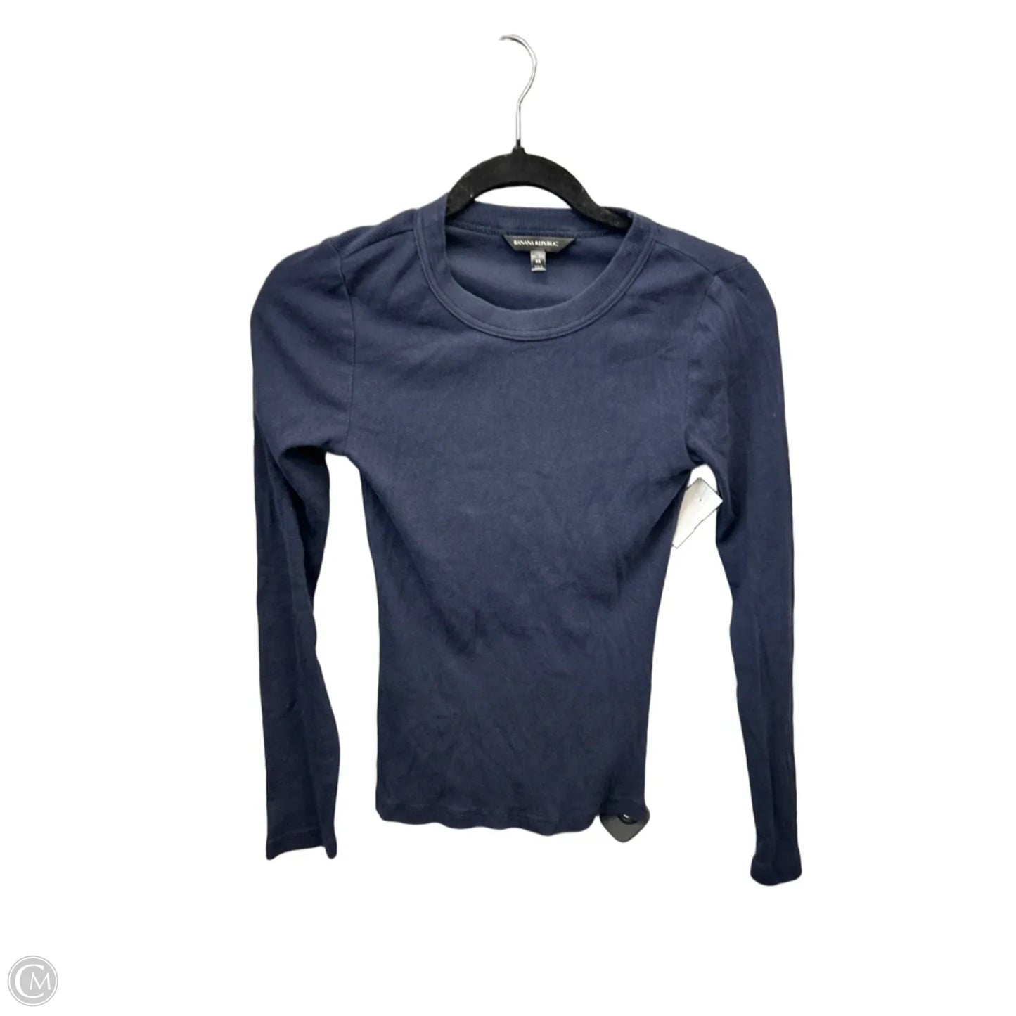 Top Long Sleeve By Banana Republic In Navy, Size: Xs