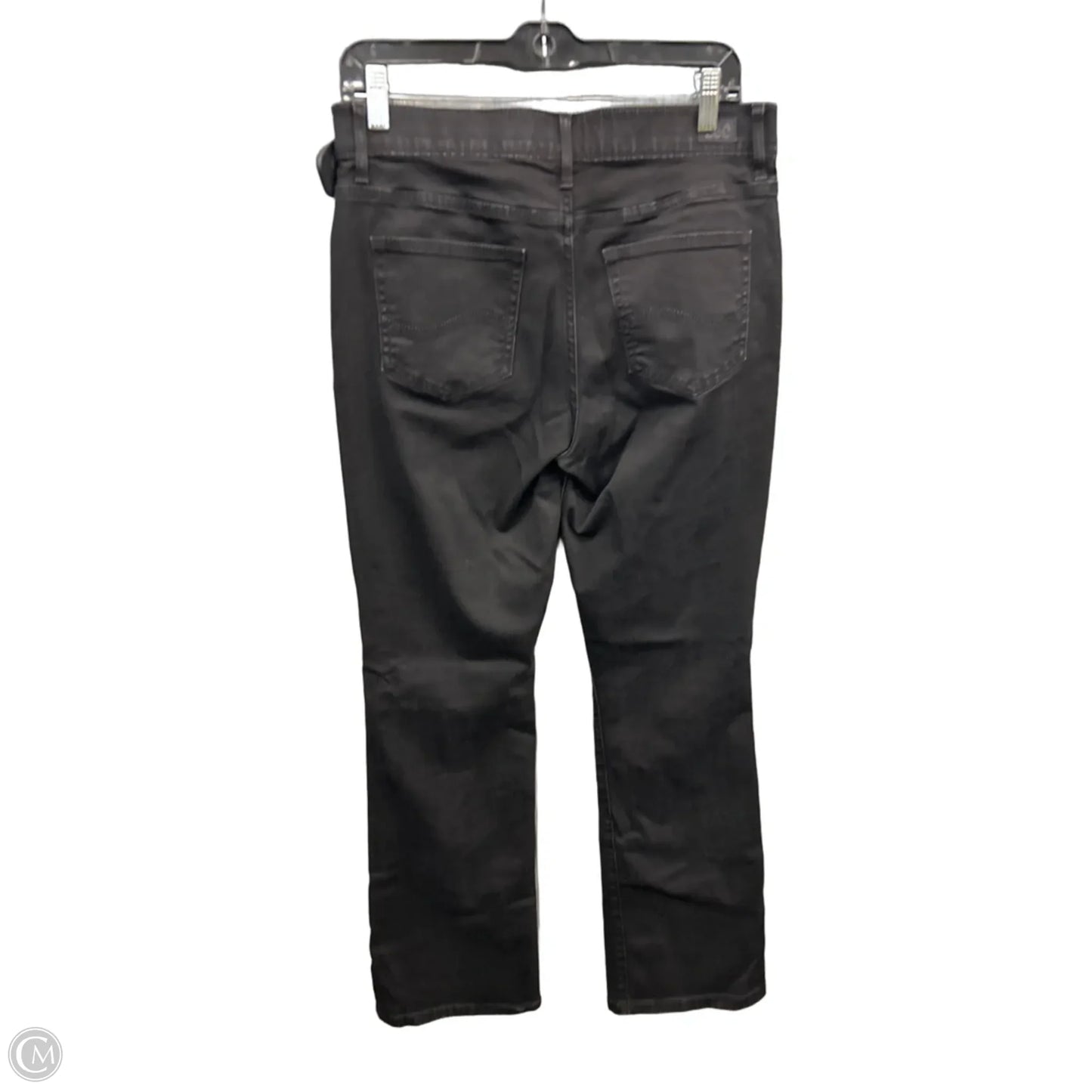 Jeans Straight By Lee In Black Denim, Size: 12